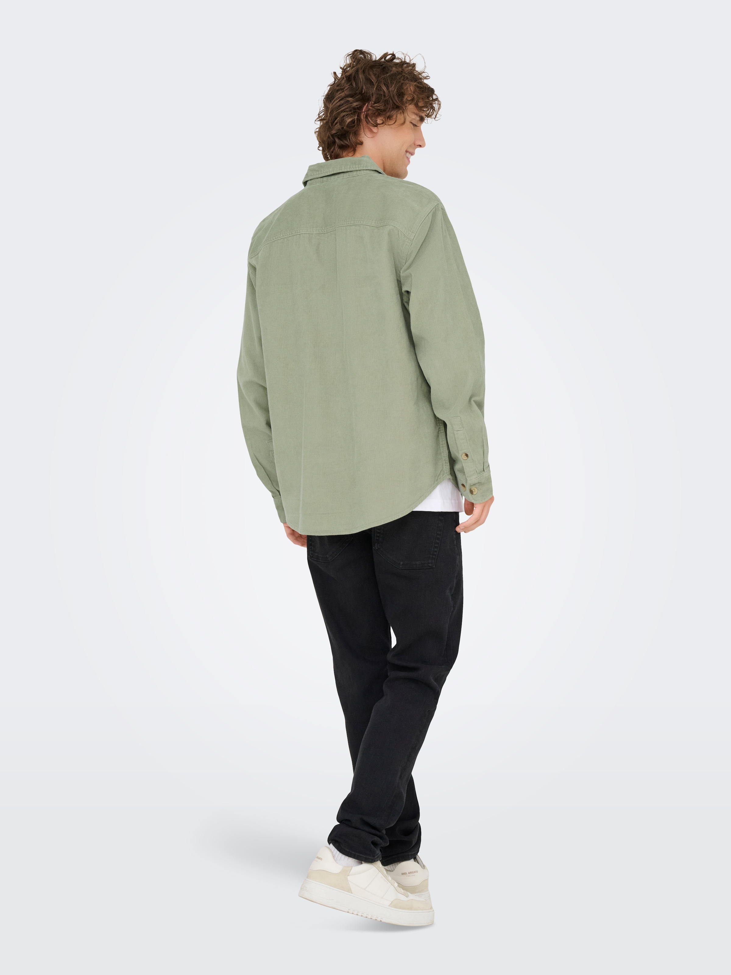 ONLY & SONS Langarmhemd »OS ONSALP RLX 2PKT WASHD COR«