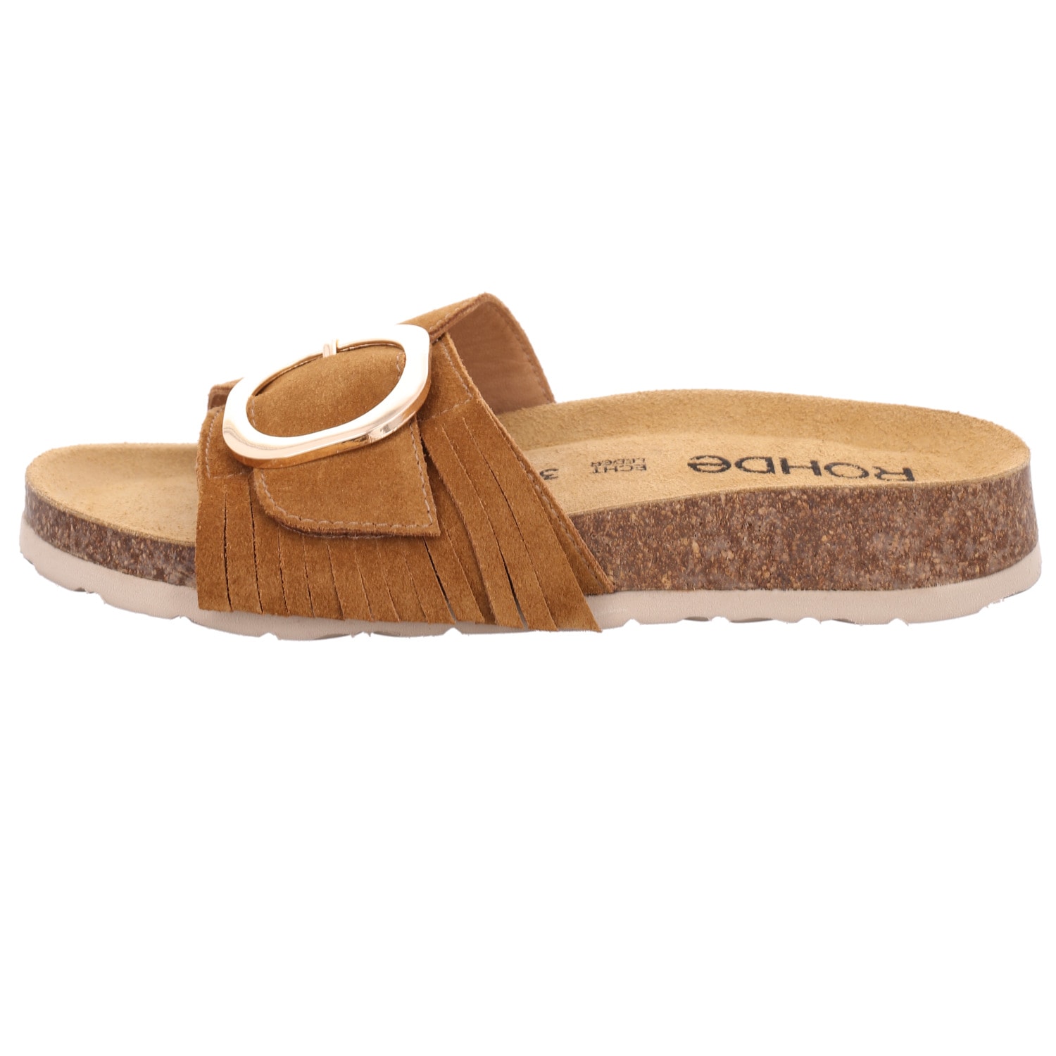 Rohde Pantolette »MILANO«  Strandschuh, Urlaubsschuh, Sommerschuh mit Bast Plateau