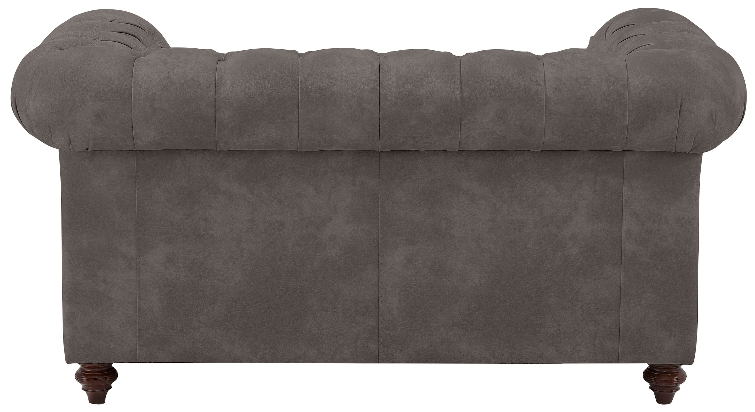 Home affaire Chesterfield-Sofa »Chesterfield 2-Sitzer B/T/H: 150/89/74 cm«, mit hochwertiger Knopfheftung, auch in Leder