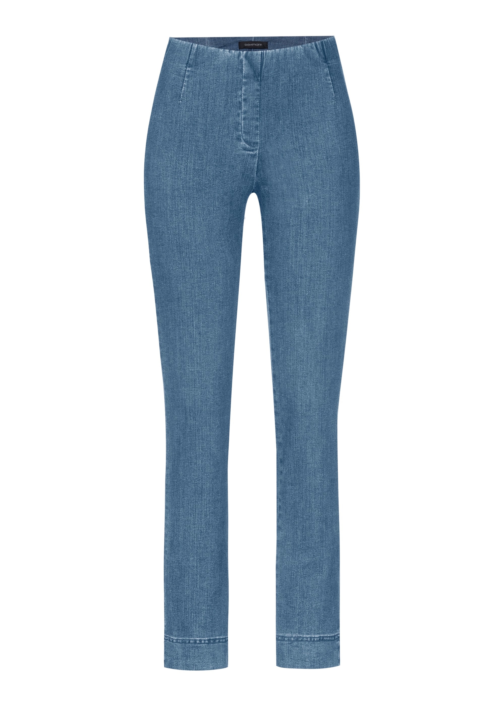 Stehmann Pantalon stretch  in blauer Waschung