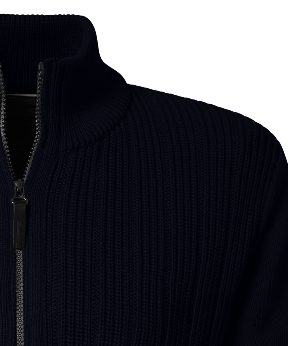 Pierre Cardin Strickjacke in gerippter Qualität