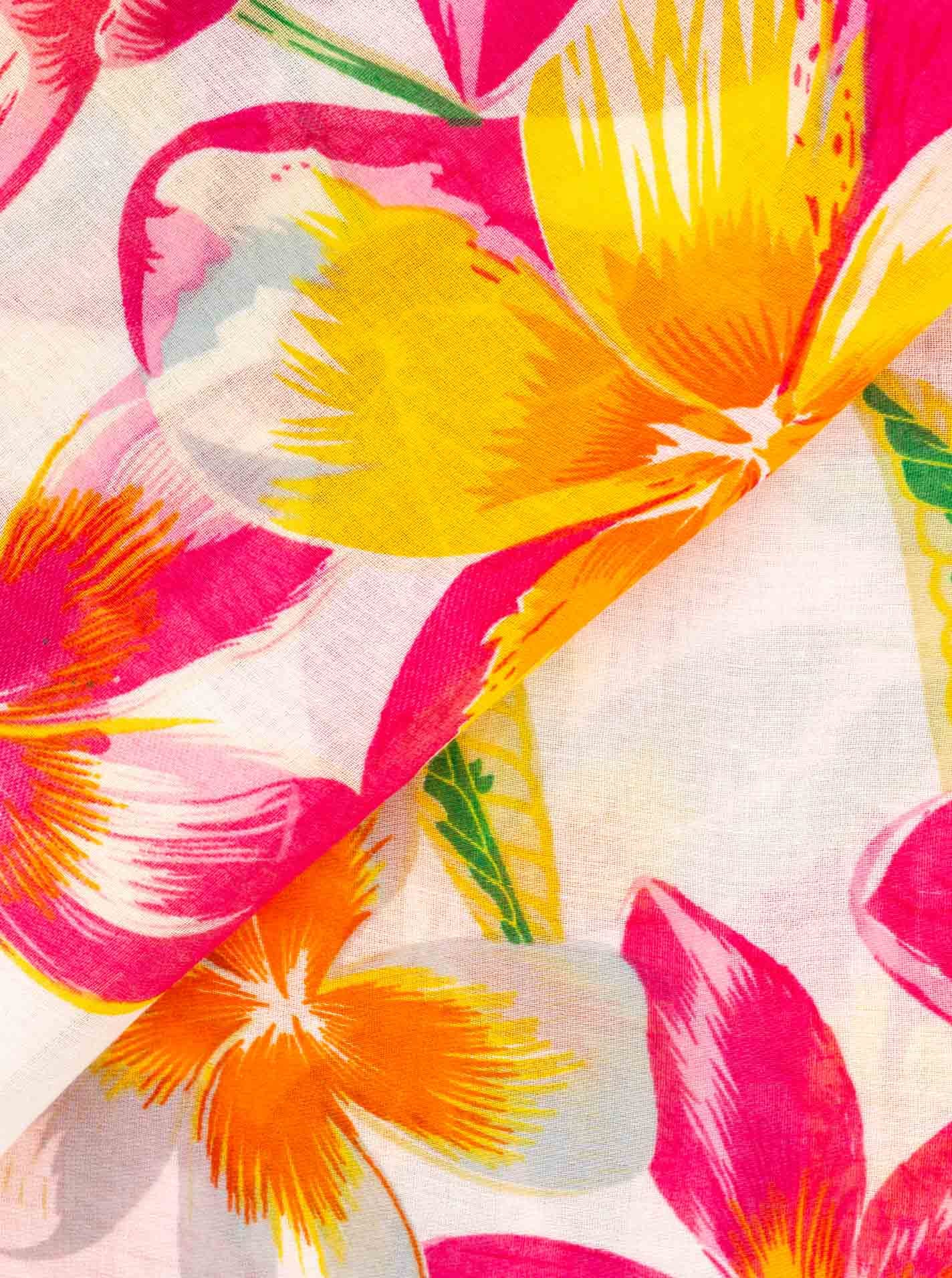 Zwillingsherz Écharpe »"Floral"« Blumenmuster, leichter Stoff