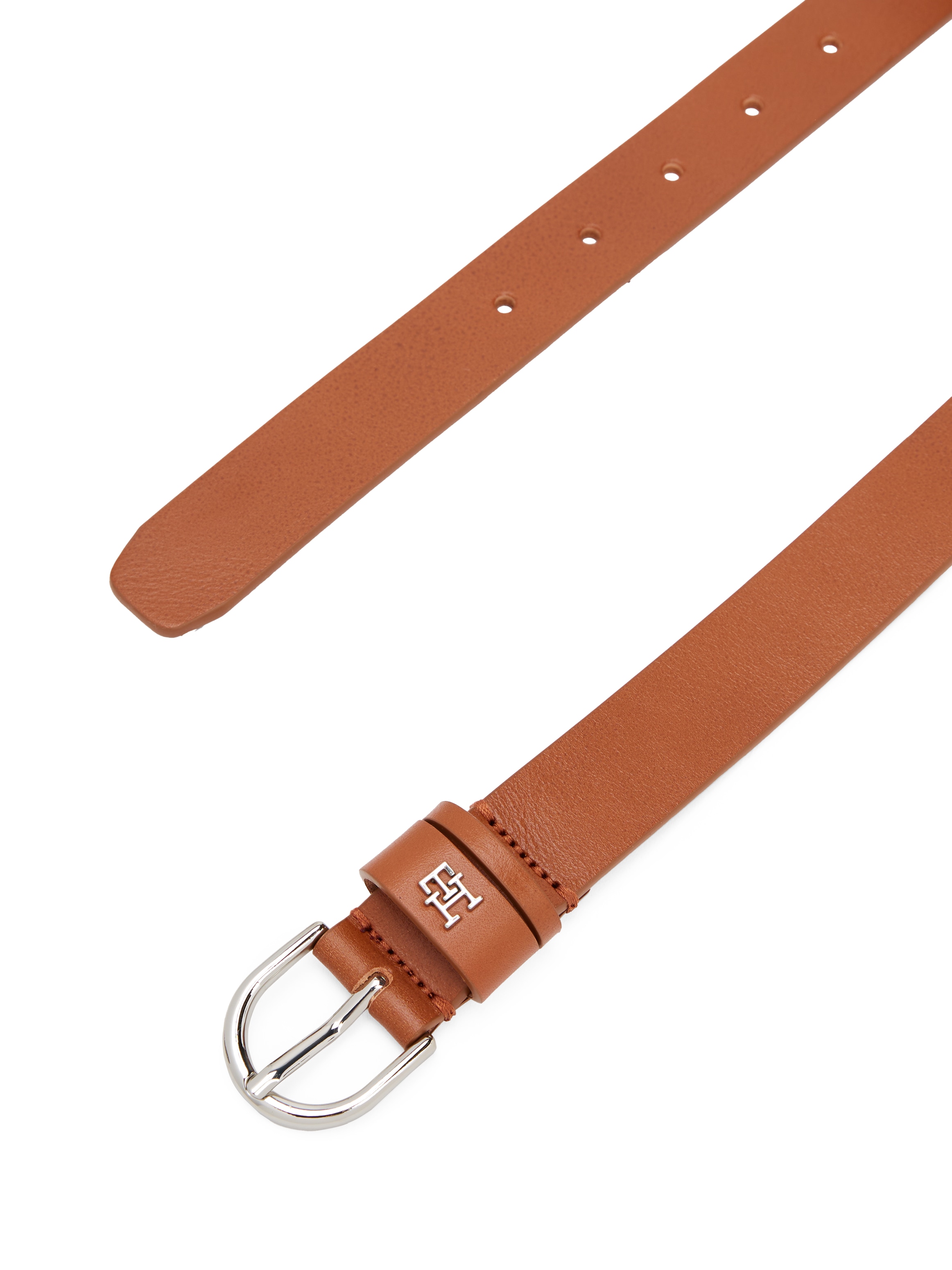 Tommy Hilfiger Ledergürtel »ESSENTIAL EFFORTLESS 2.5 SV«, Einfachdornschliesse, Metallemblem