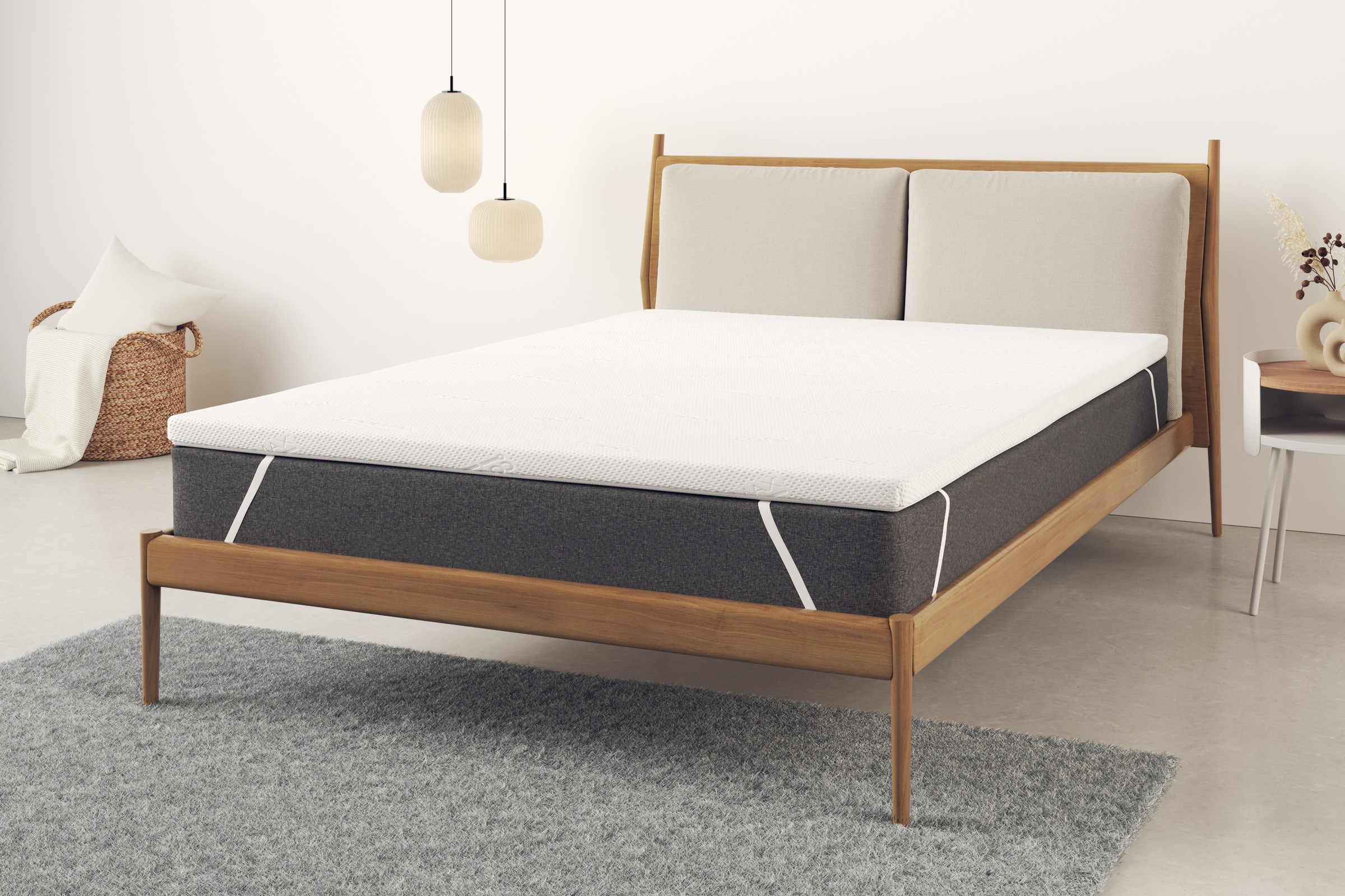 OTTO home Topper "Aquam, Topper 90x200 cm,180x200 cm in 4 Härtegraden" Matratze, langlebige Qualität (RG 37), Hausstauballergiker geeignet