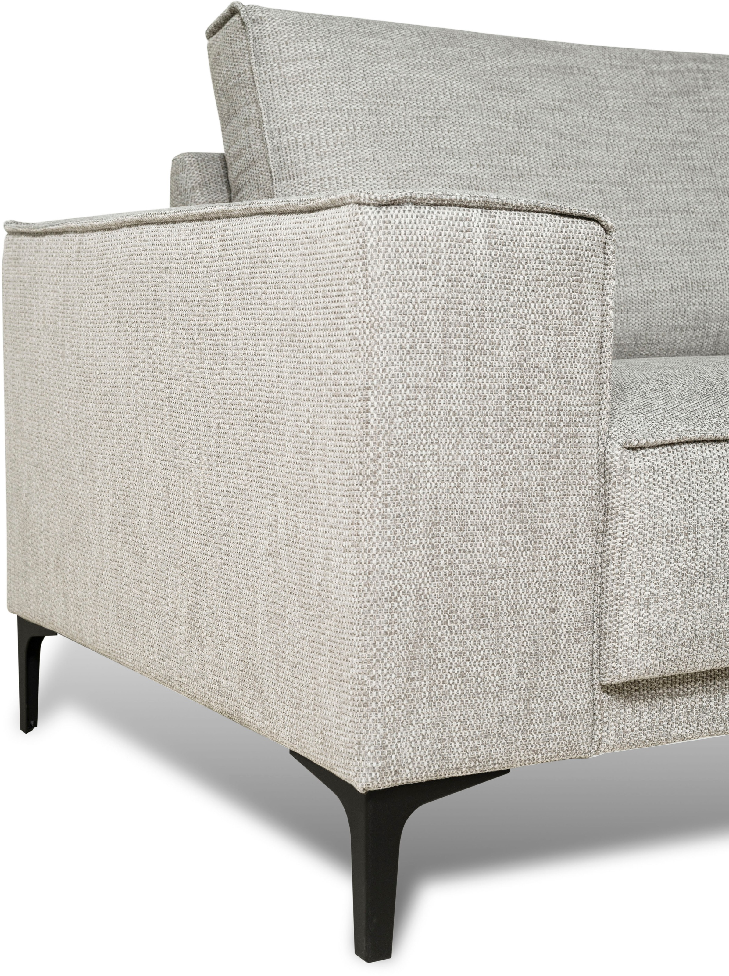GOODproduct Wohnlandschaft »OLAND Flachgewebe U-Form, XXL, B: 342 cm, Skandi-Design« Skandi-Design in Struktur, Flachgewebe, Luxus-Microfaser, Boucle