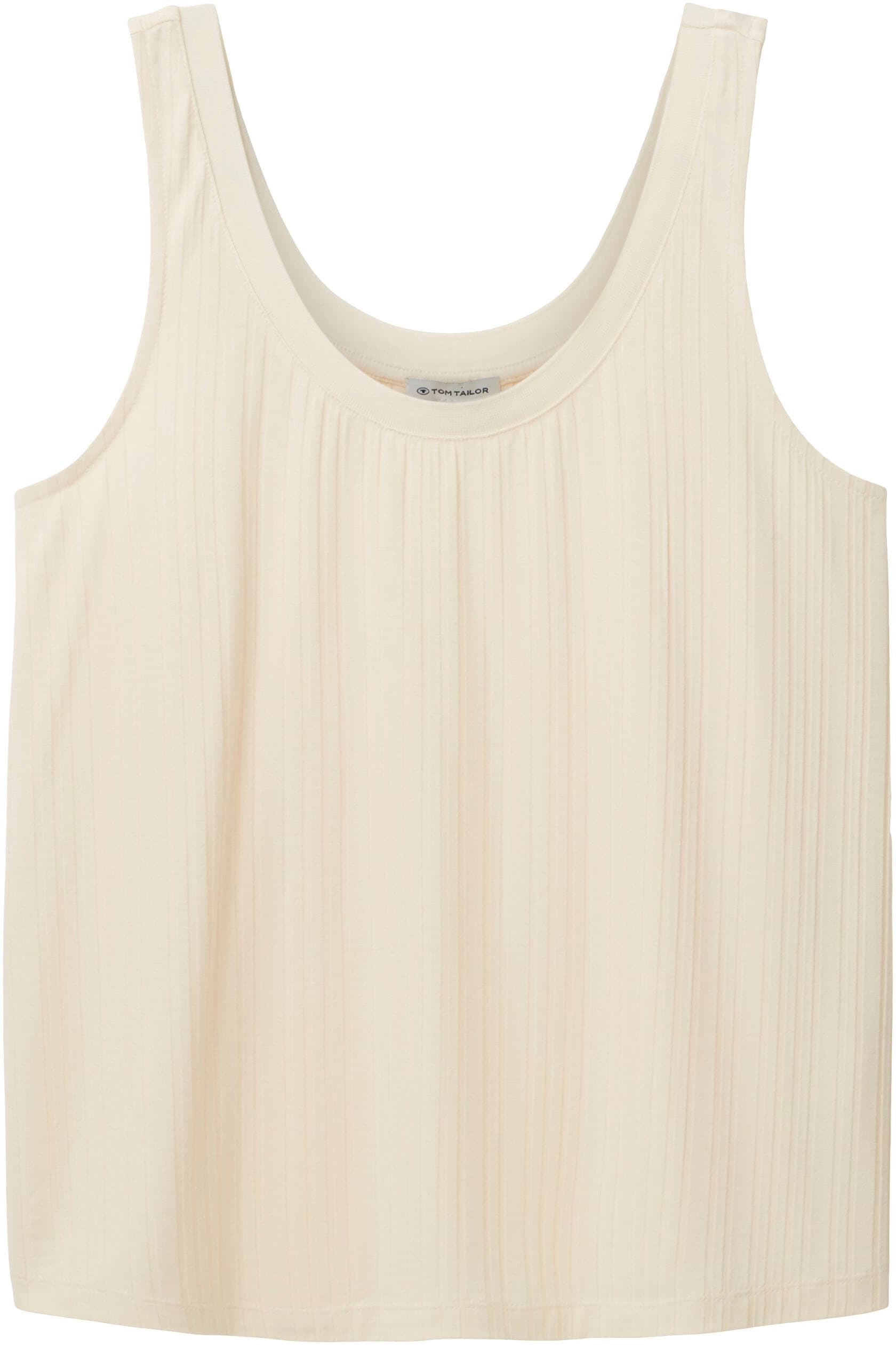 TOM TAILOR Ripptanktop, mit fliessender Rippstruktur