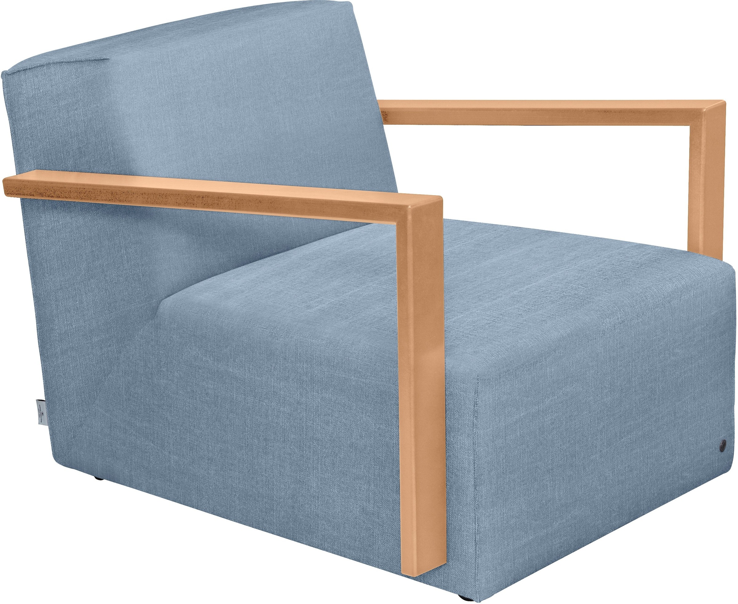 Image of TOM TAILOR Loungesessel »LAZY«, mit Armlehne, im Retrolook, Armlehne Buche natur bei Ackermann Versand Schweiz