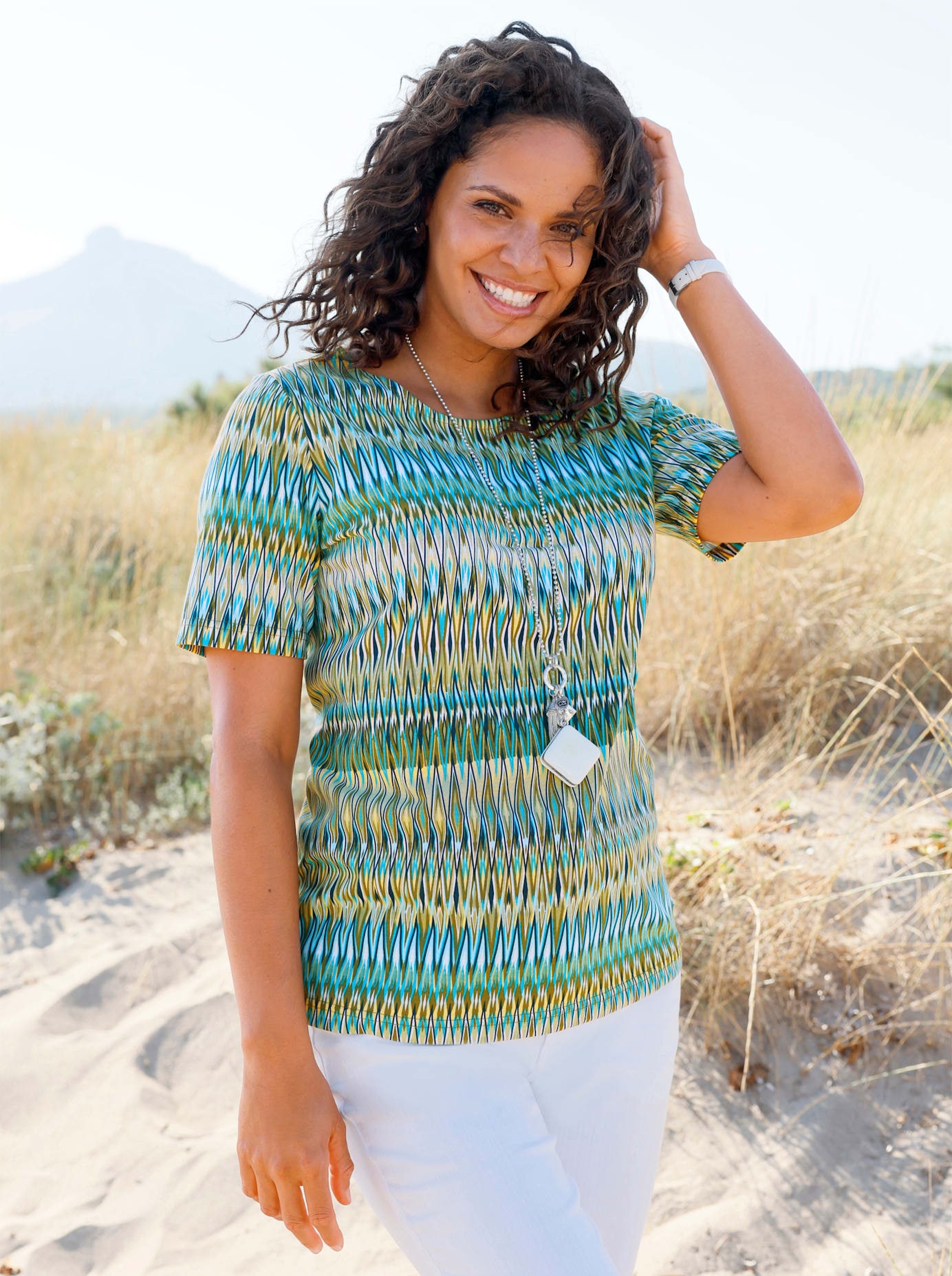 Casual Looks Kurzarmshirt "Rundhals-Shirt" 1 tlg.