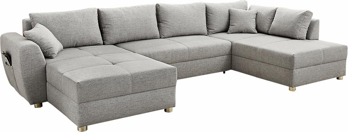 Image of Jockenhöfer Gruppe Wohnlandschaft »Starnberg«, mit Bettfunktion und Bettkasten, Ottomane links oder rechts montierbar bei Ackermann Versand Schweiz