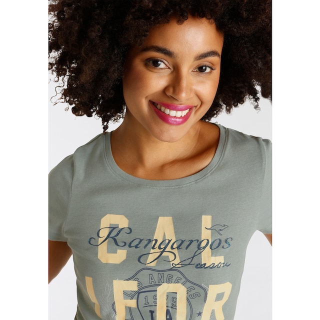 KangaROOS Print-Shirt, Logodruck versandkostenfrei mit ♕ California-Style kaufen NEUE - KOLLEKTION im