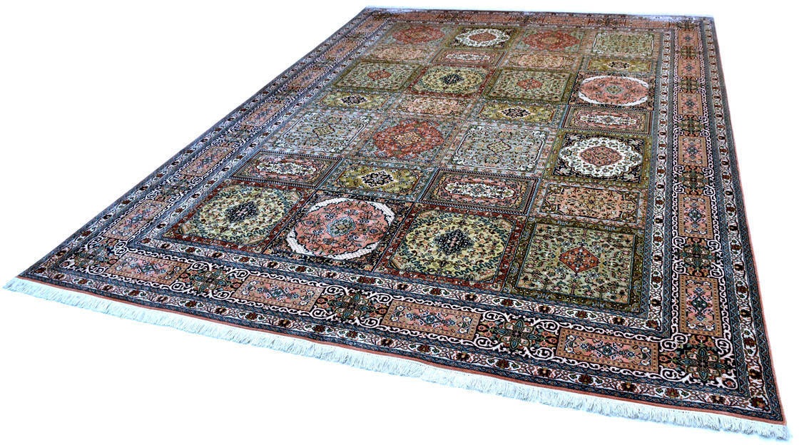 Image of Kayoom Seidenteppich »Boxes 4940«, rechteckig, 10 mm Höhe, Einzelstück mit Zertifikat, Wohnzimmer bei Ackermann Versand Schweiz