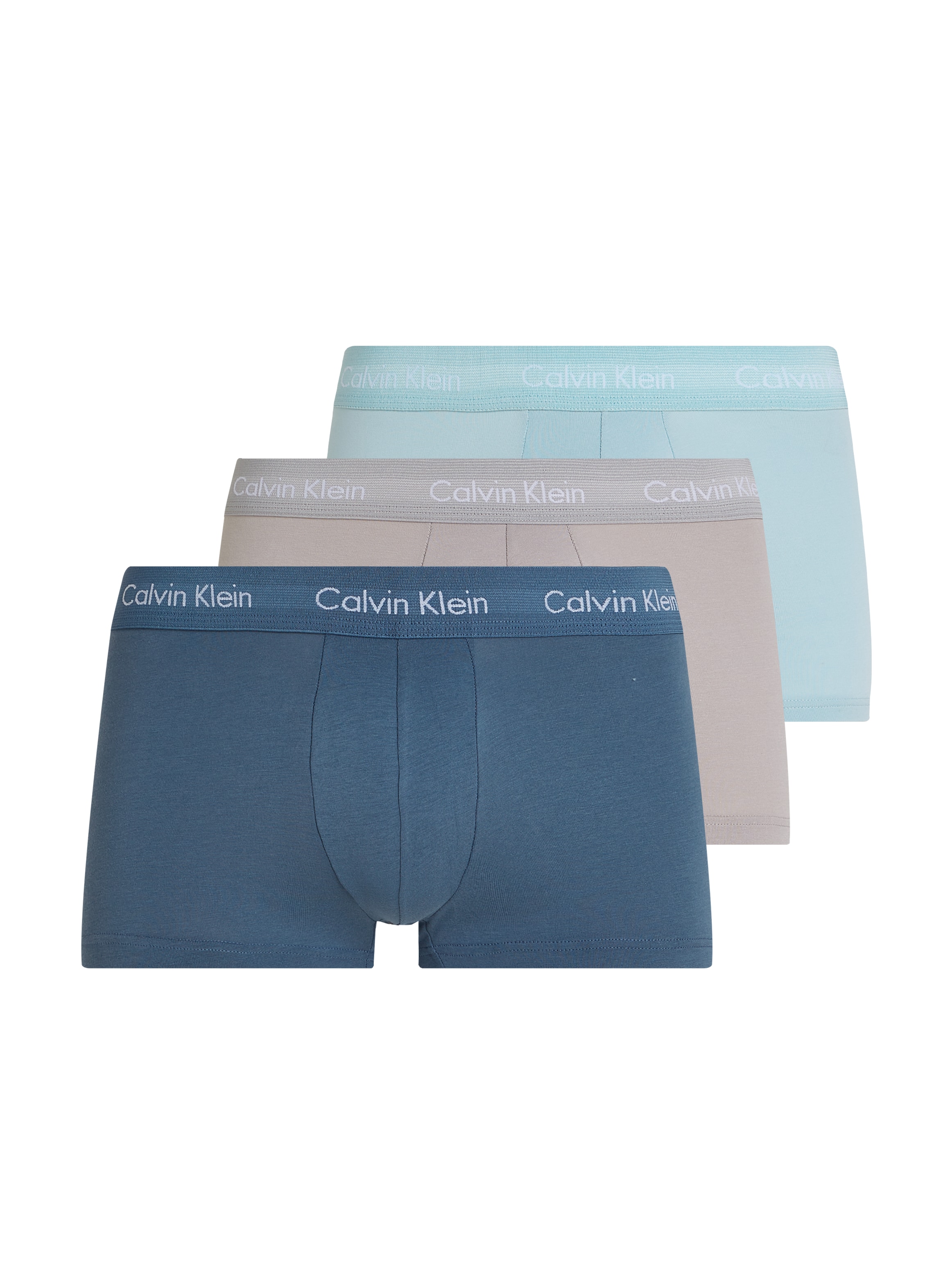 Calvin Klein Underwear Tronc »LOW RISE TRUNK 3PK« Packung, 3er-Pack, 3 cuis mit Logoschriftzügen