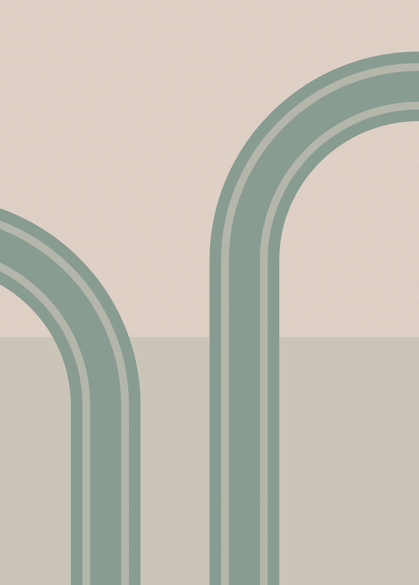 Image of Komar Fototapete »Loop«, bedruckt-abstrakt-geometrisch bei Ackermann Versand Schweiz