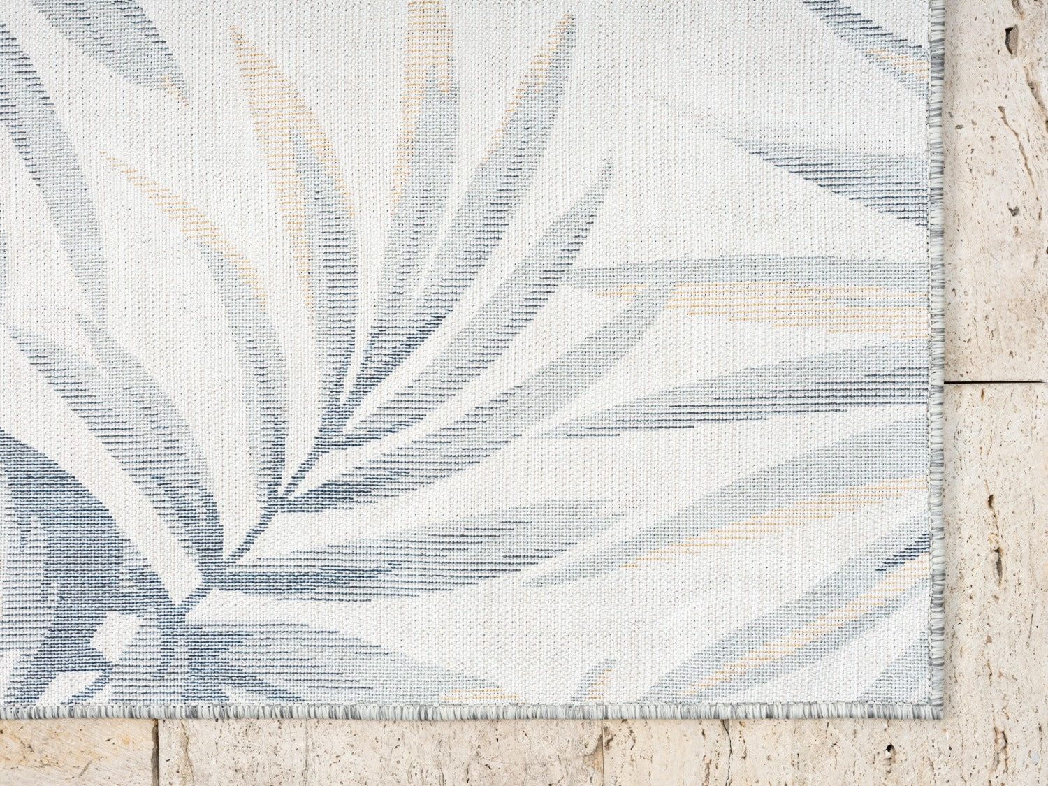 Myflair Möbel & Accessoires Teppich »Sol, LAGERRÄUMUNG!« rechteckig 8 mm Höhe Blätter Motiv, Hoch-Tief Effekt, Outdoor geeignet, Balkon, Terrasse