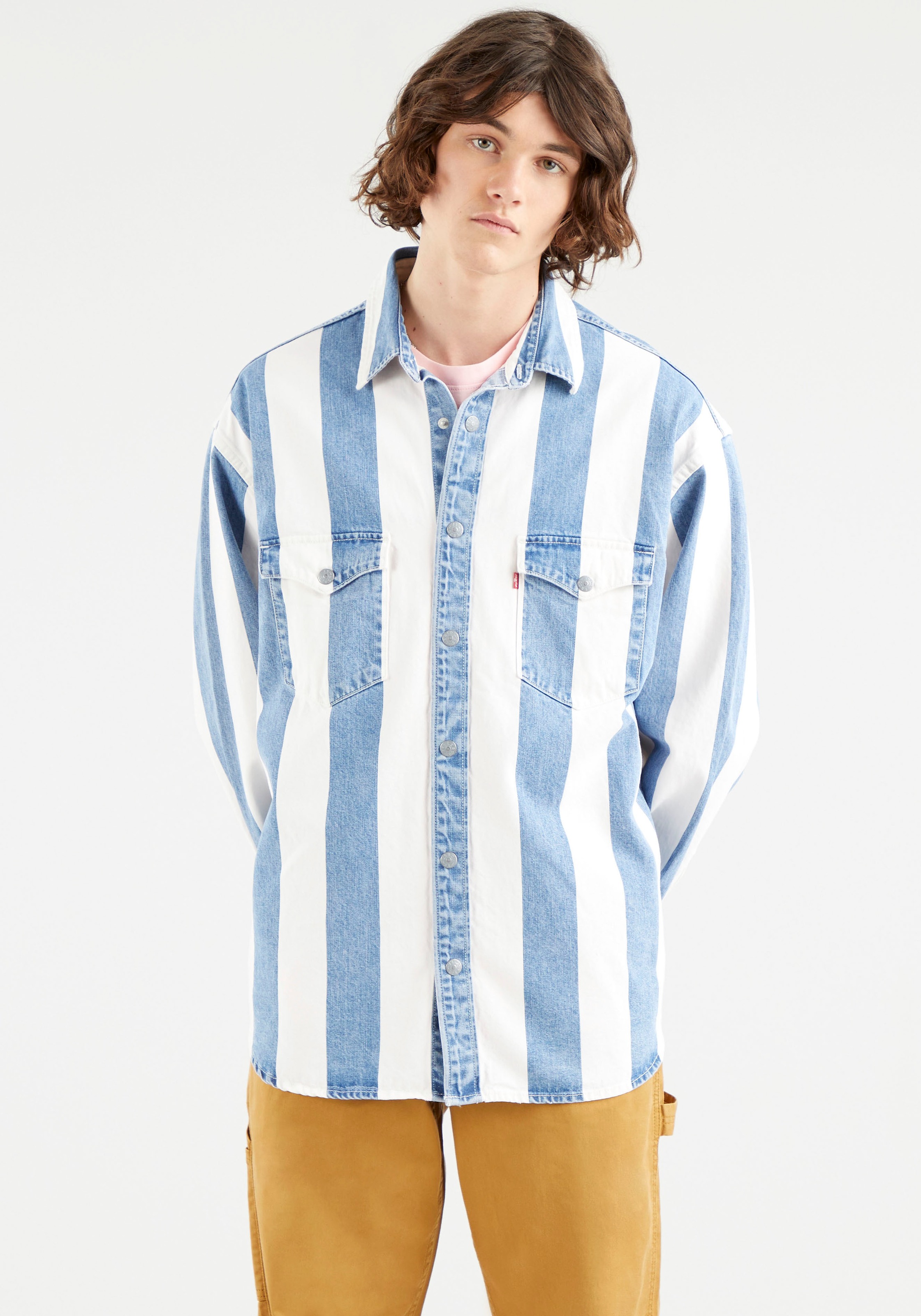 Image of Levi's® Streifenhemd, auch als leichte Jacke zu tragen bei Ackermann Versand Schweiz