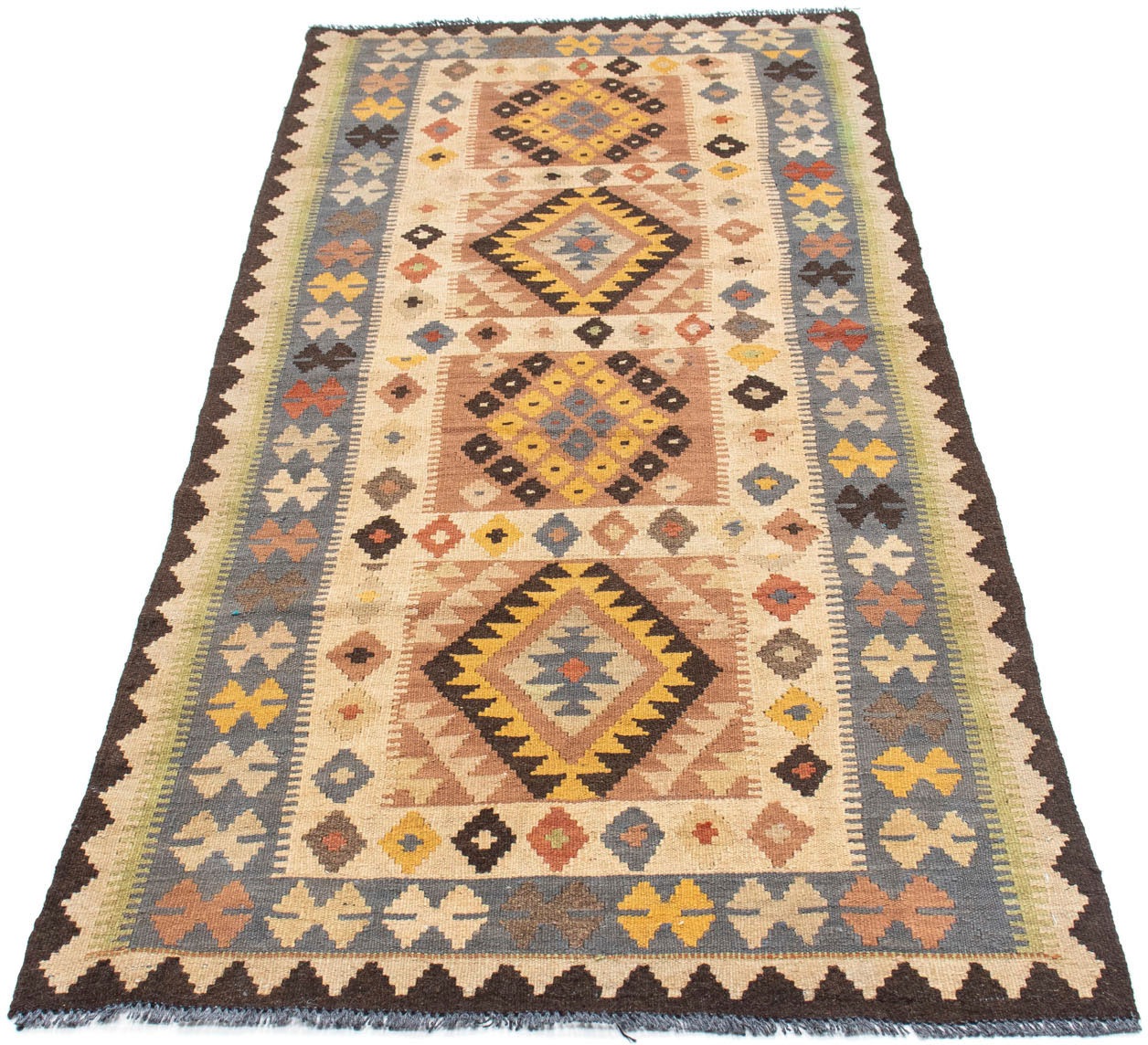 Image of morgenland Läufer »Kelim Medaillon Beige 208 x 82 cm«, rechteckig, 0,4 mm Höhe, OrientOptik bei Ackermann Versand Schweiz