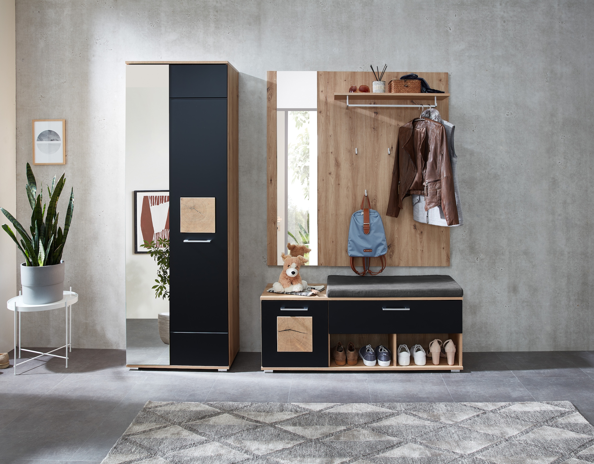 Innostyle Ensemble de vestiaires »Fun Garderoben Set, 206x195x38cm (B/H/T)« 1 cuis tlg.