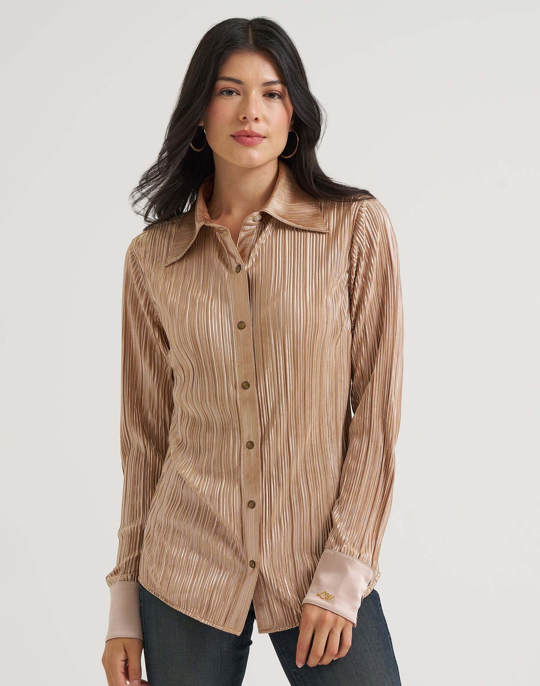 Image of Wrangler Langarmbluse "WRANGLER Langarmhemd Lainey Snap"