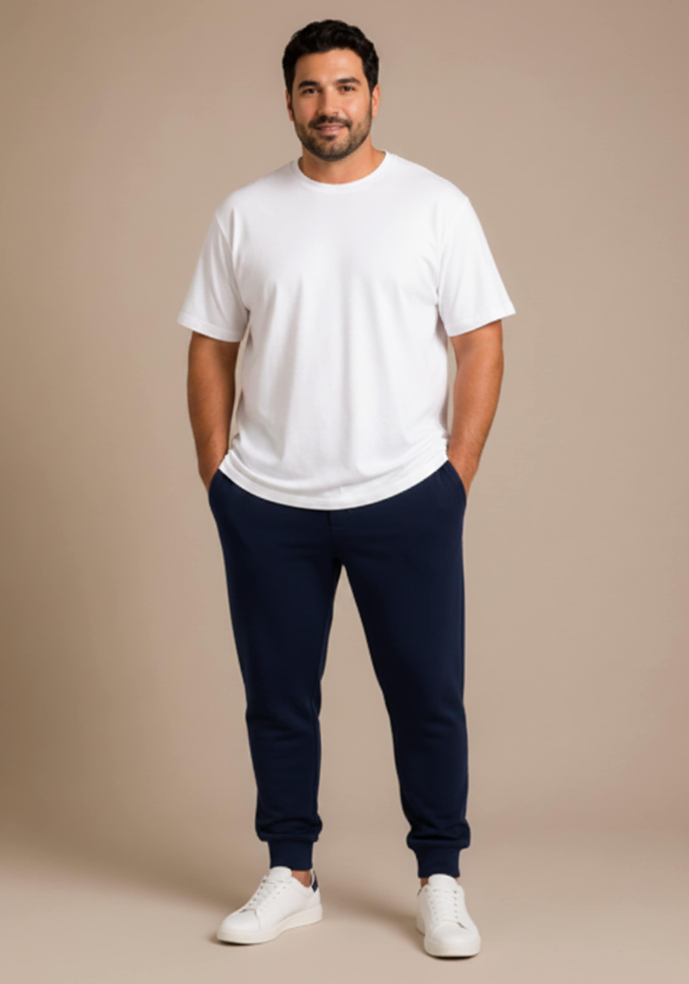Man's World Plus Jogger Pants  mit gerader Beinform, im Regular Fit, auch in grossen Grössen