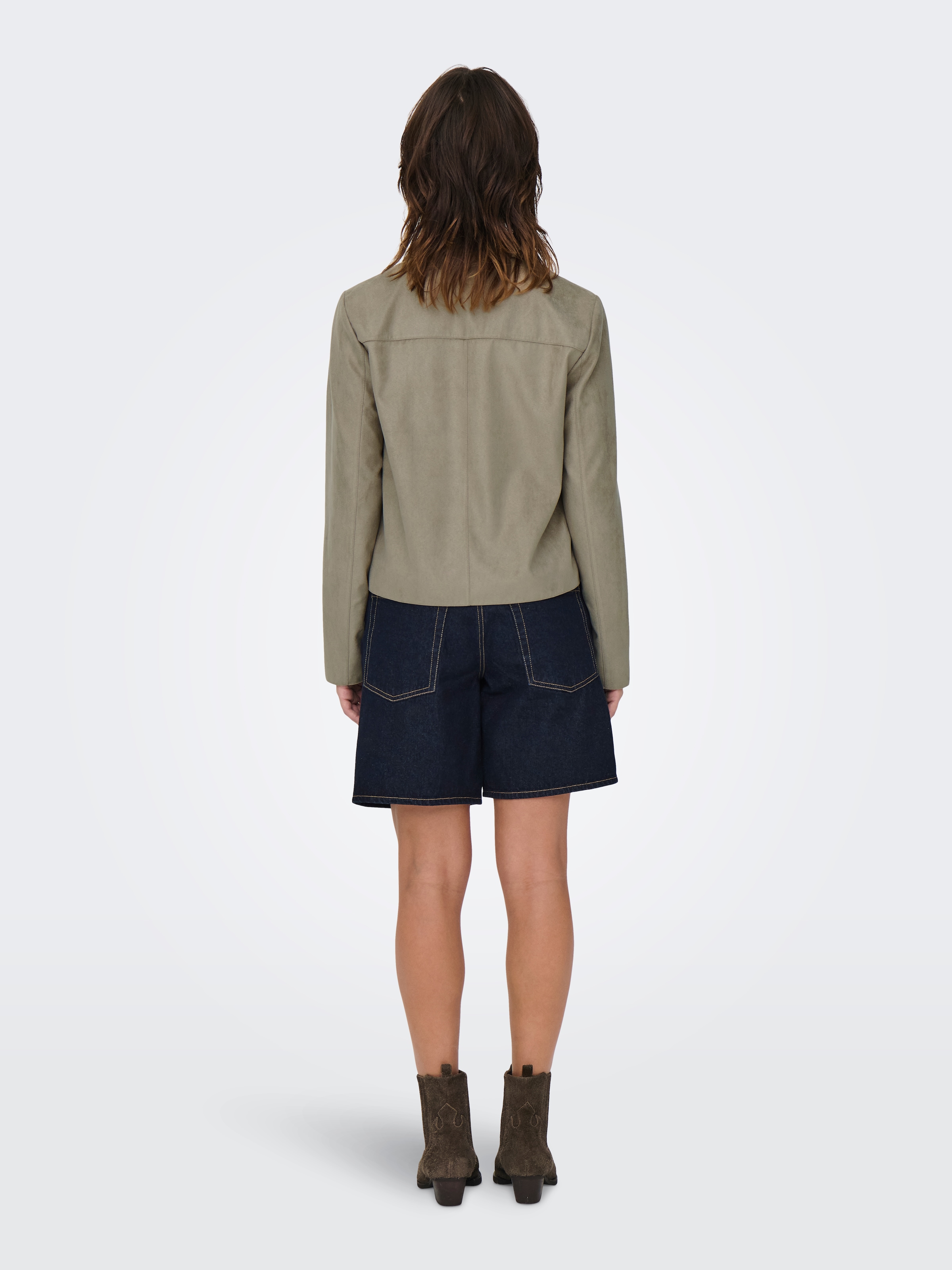 JDY Veste en imitation cuir »JDYNICO FAUX SUEDE JACKET OTW SGO NOOS« fibre synthétique