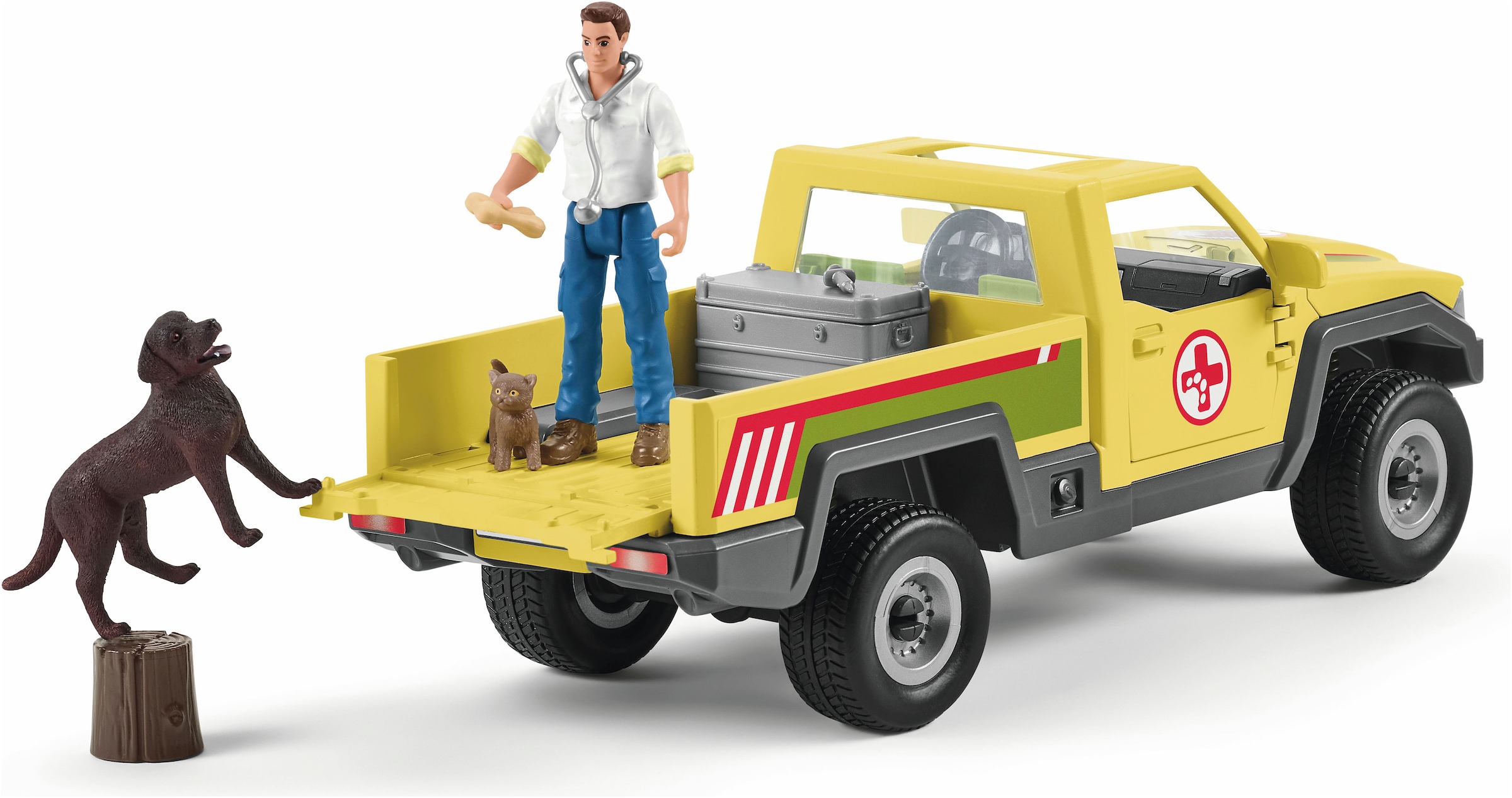 Schleich® Personnage de jeu »FARM WORLD, Tierarztbesuch auf dem Bauernhof (42503)«