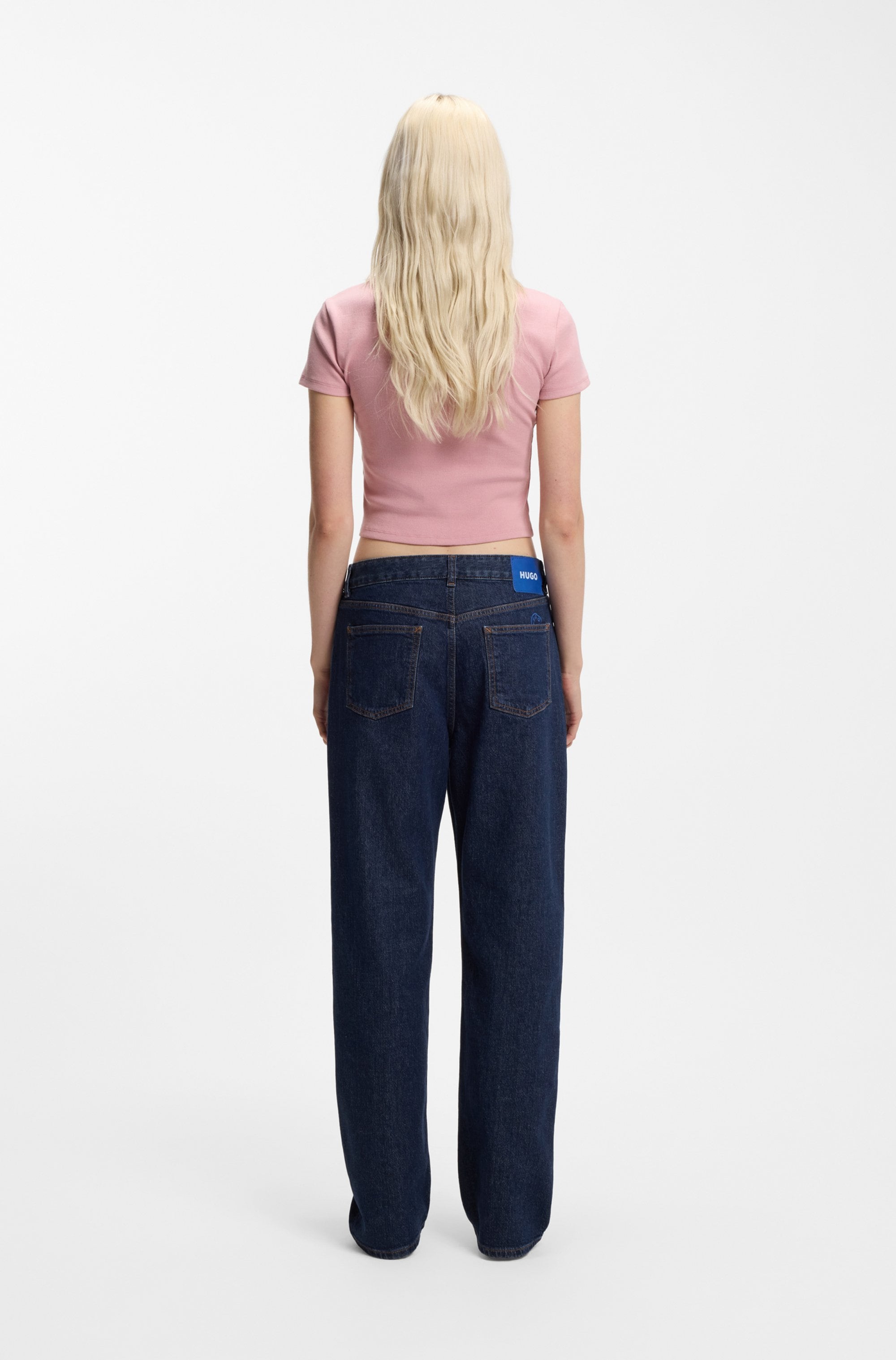HUGO Blue Straight-Jeans »Elyah« mit extra Länge, Mid Rise