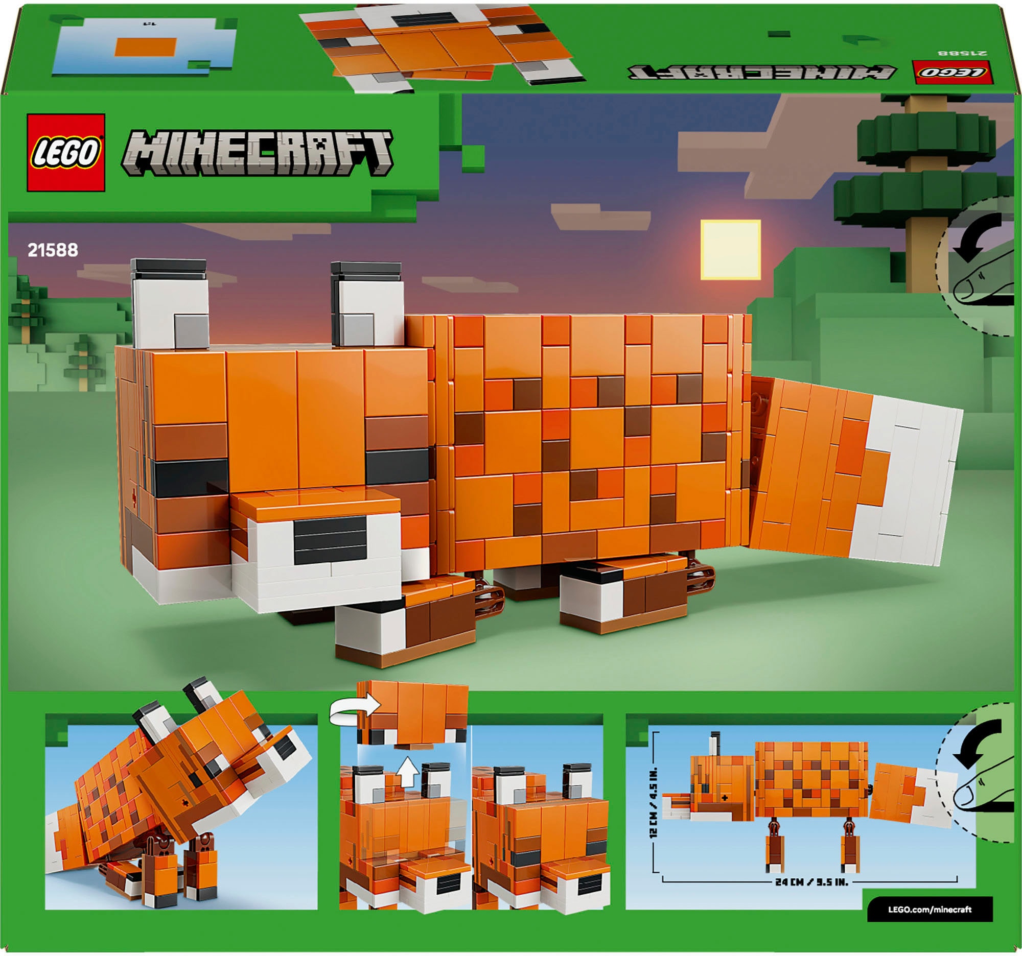 LEGO® Pions de construction »Der Fuchs (21588), LEGO Minecraft« Made in Europe