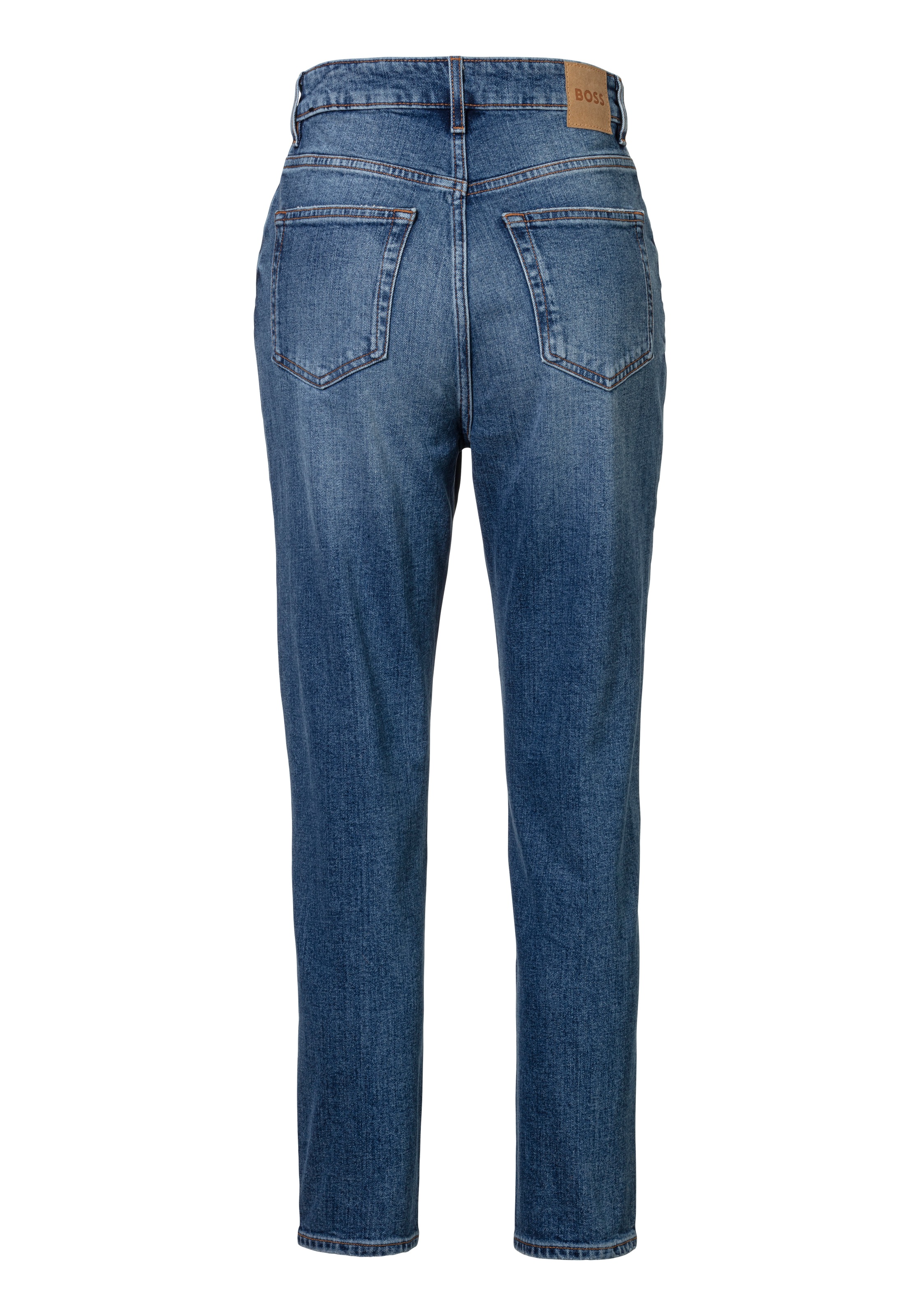 BOSS ORANGE High-waist-Jeans »Ruth High Rise Hochbund High Waist Premium Denim Jeans«, mit Leder-Badge