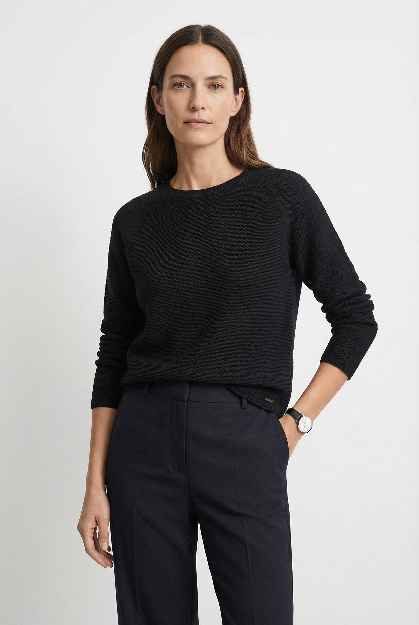 Cinque Pull en tricot »CIELLA_LS« Rundhalsausschnitt, Regular Fit