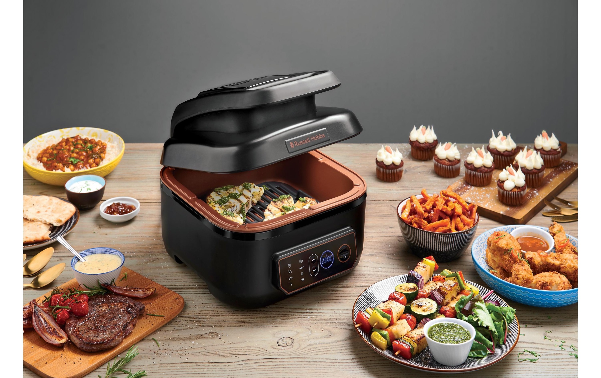 RUSSELL HOBBS Heissluftfritteuse »SatisFry Air und Grill Multikocher«, 1745 W