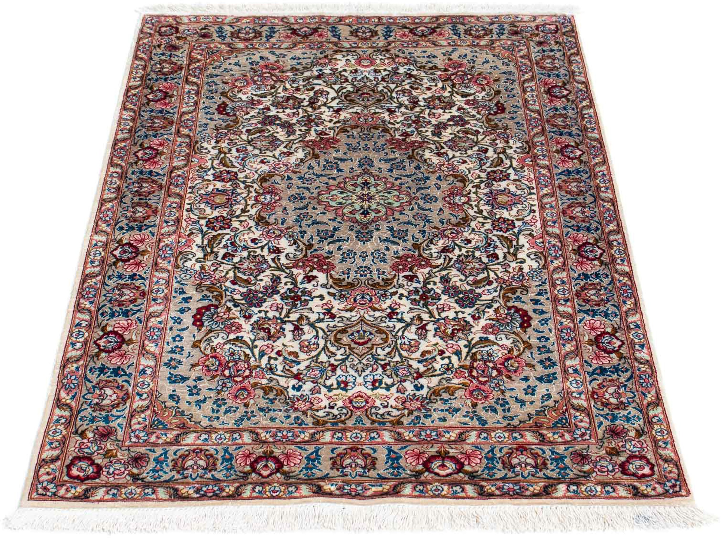 Image of morgenland Orientteppich »Perser - Ghom - 120 x 80 cm - mehrfarbig«, rechteckig, 10 mm Höhe, Wohnzimmer, Handgeknüpft, Einzelstück mit Zertifikat bei Ackermann Versand Schweiz