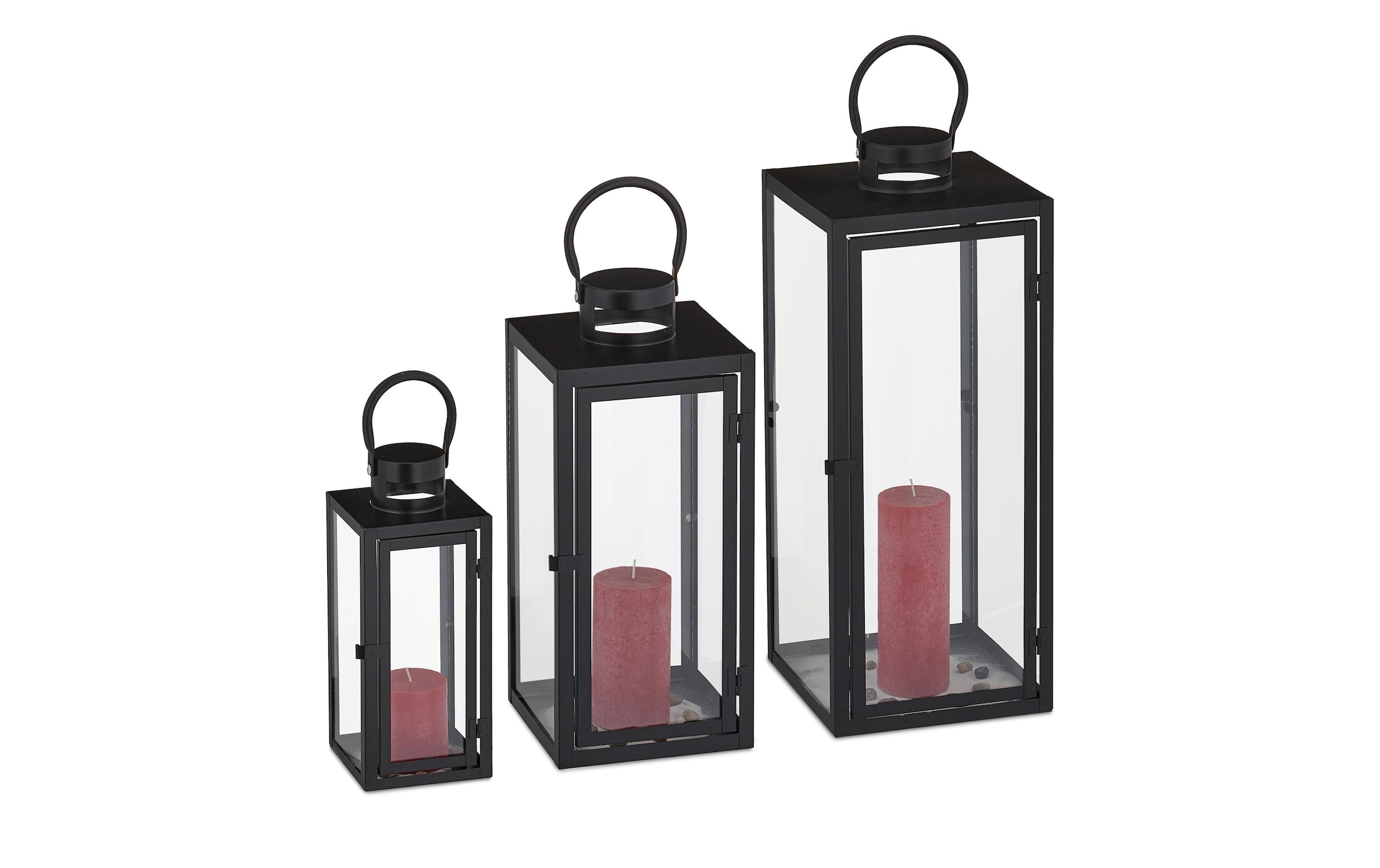 relaxdays Lanterne »Set 63 cm«