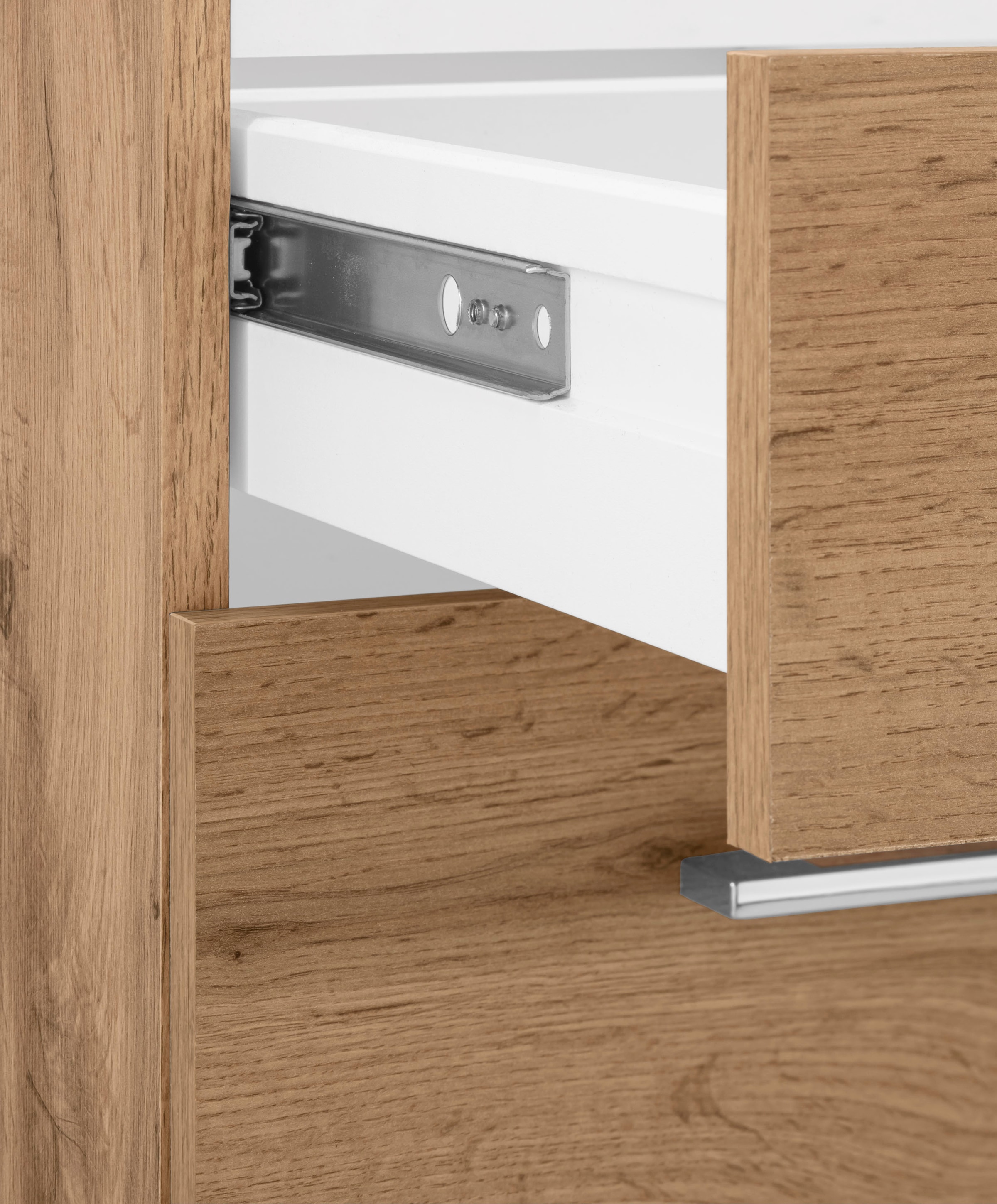 KOCHSTATION Cuisine d'angle »KS-Colmar« sans appareils électriques, largeur réglable 210/240 cm