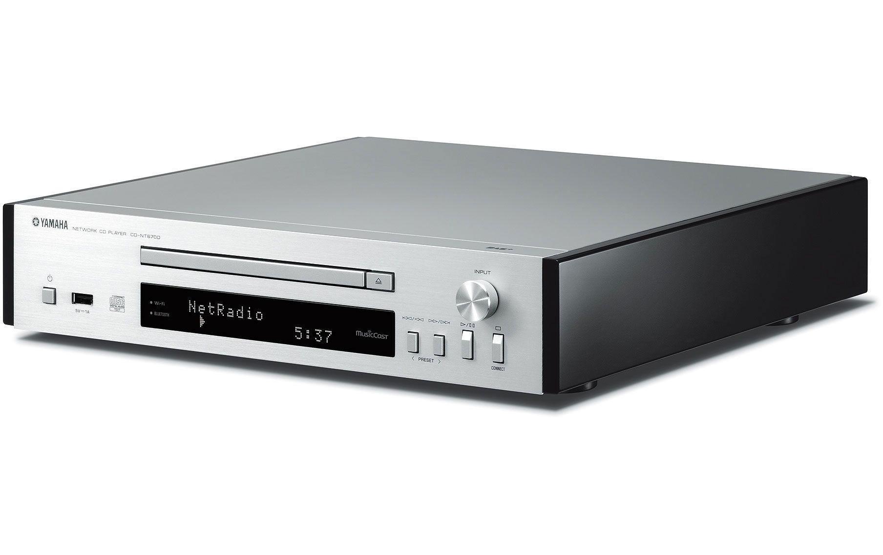 Yamaha Microanlage »MusicCast MCR-N670 DAB Silber«, (Bluetooth-WLAN Digitalradio (DAB+)-FM-Tuner)