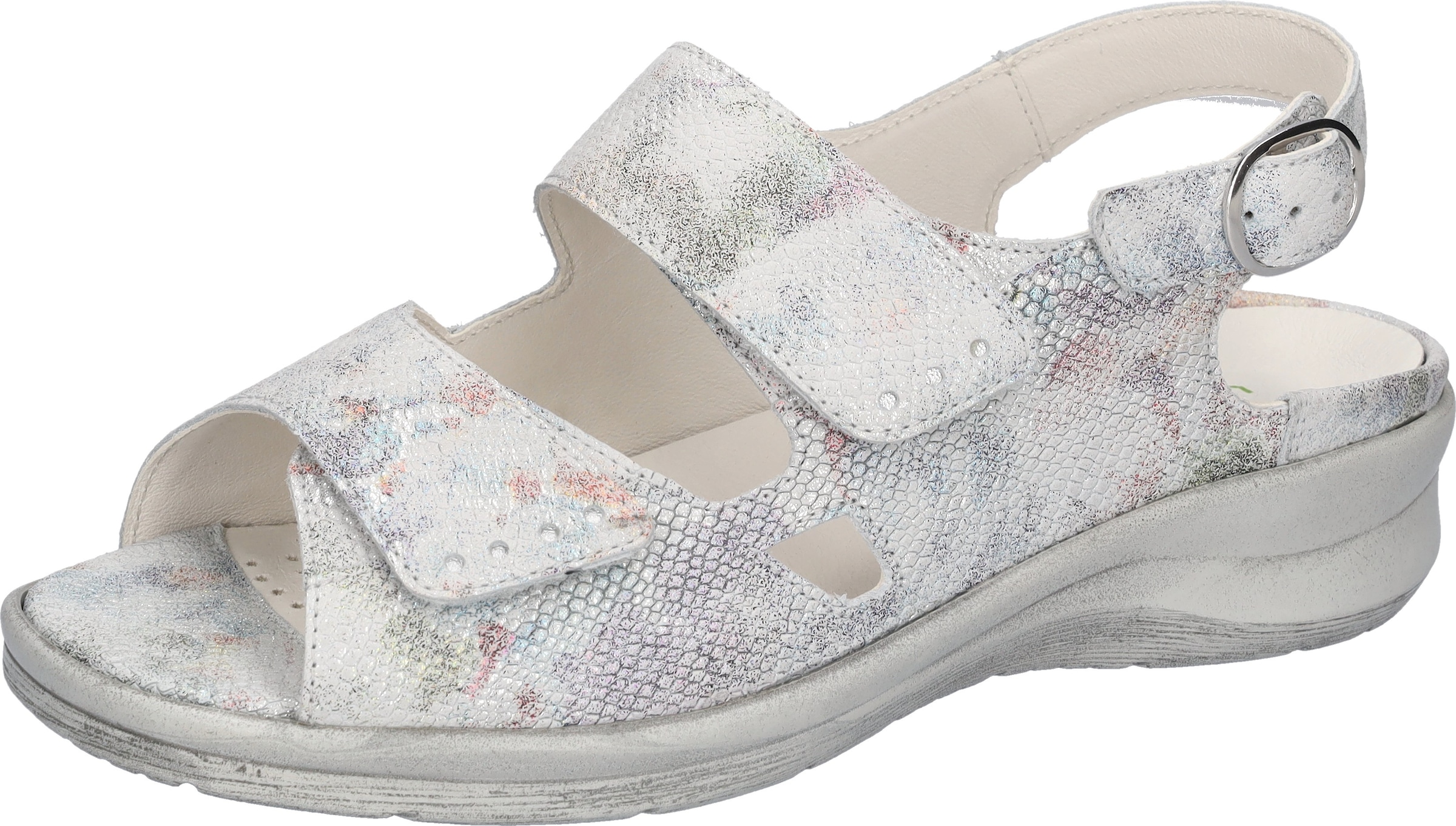 Image of Waldläufer Sandale "MERLE" Sommerschuh, Bequemschuh, Klett- und Druckknopfverschluss, M-Weite
