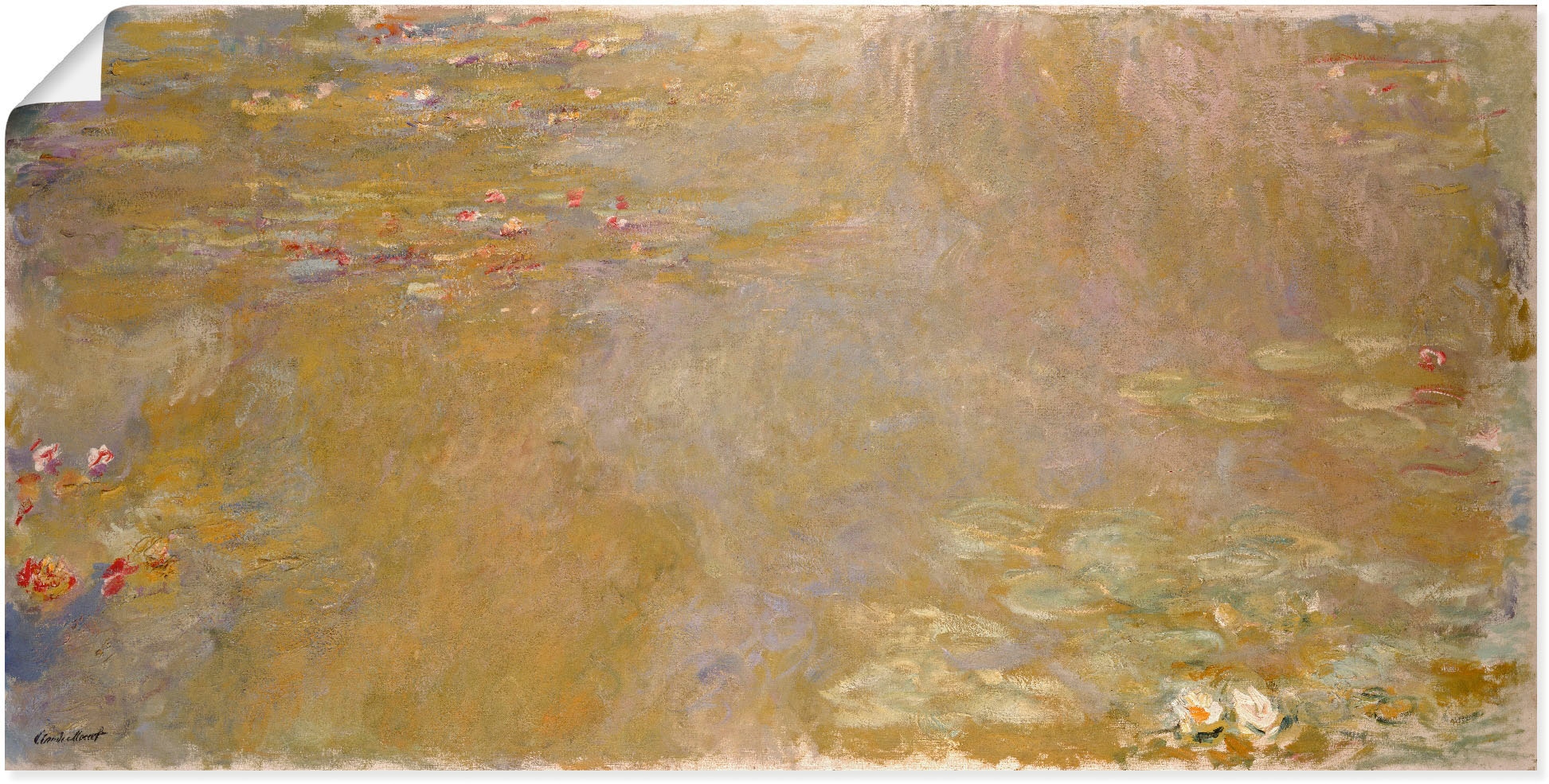 Kunstdruck »Seerosen-Teich. 1917/1919«, Gewässer, (1 St.), als Leinwandbild,...