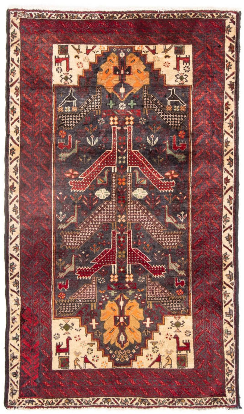 Image of morgenland Hochflor-Läufer »Belutsch Felder Rosso 175 x 97 cm«, rechteckig, 0,8 mm Höhe, Handgeknüpft bei Ackermann Versand Schweiz
