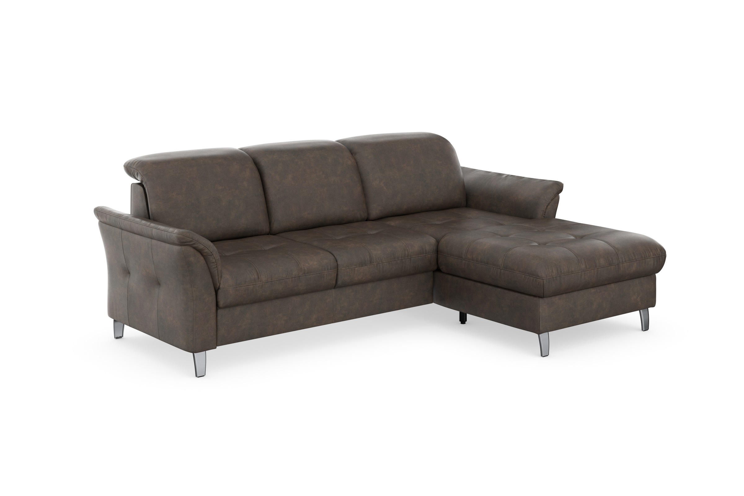 sit&more Ecksofa »Maggiore L-Form«, wahlweise mit Kopfteilverstellung, Bettfunktion und Bettkasten