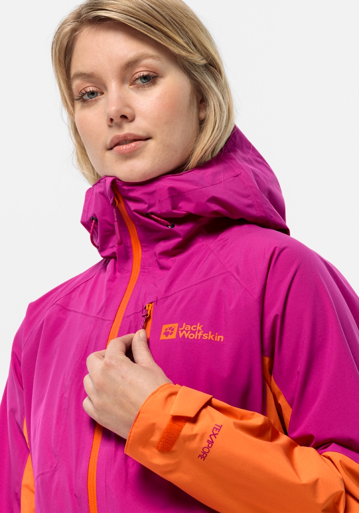 Jack Wolfskin Funktionsjacke »EAGLE PEAK 2L JKT W«, mit Kapuze