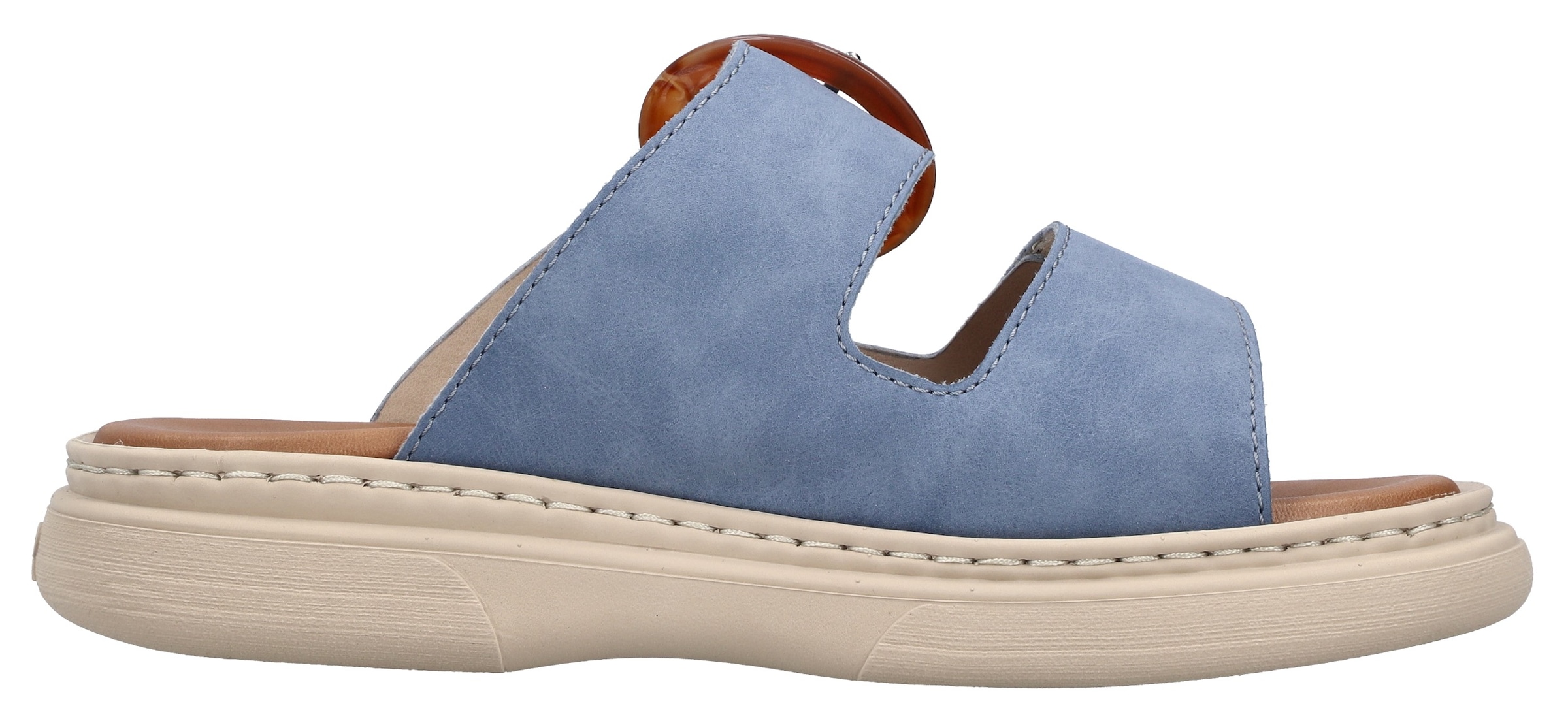 Rieker Pantolette  chaussure d'été, chausson, chaussure de plage avec bride velcro