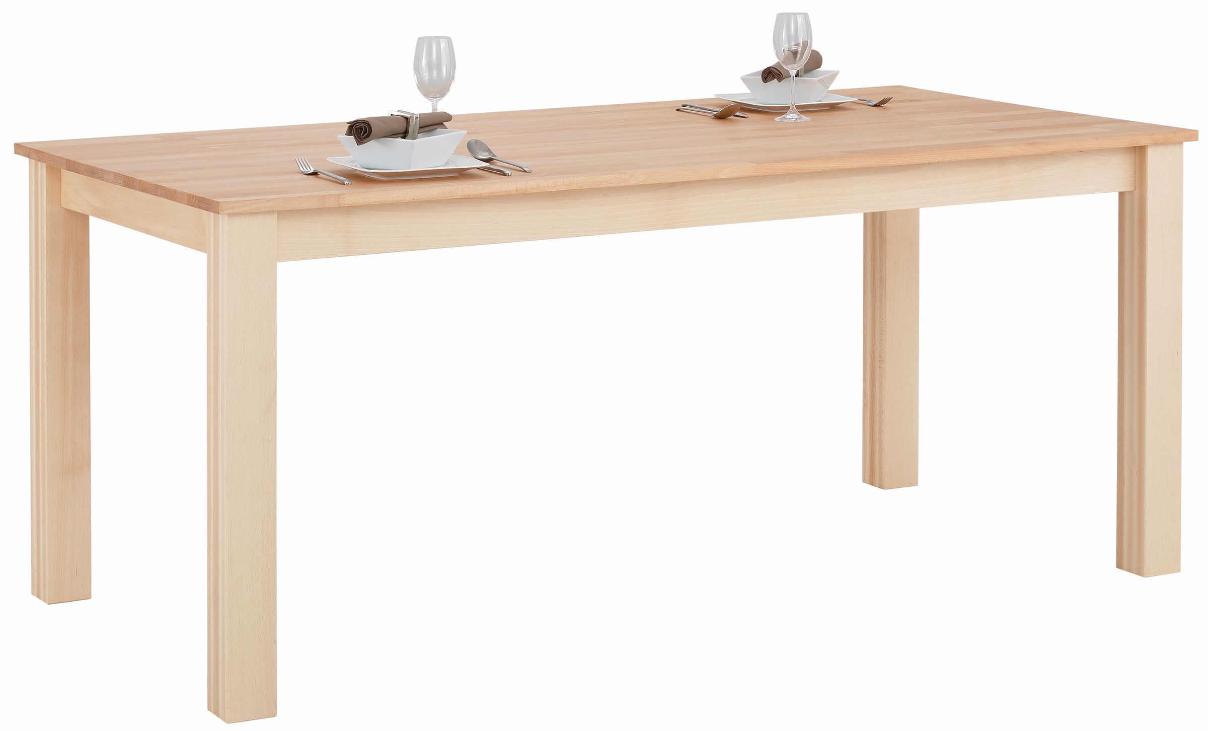 Image of Home affaire Esstisch »Luisa«, aus massivem Buchenholz, in 4 Tischbreiten erhältlich bei Ackermann Versand Schweiz