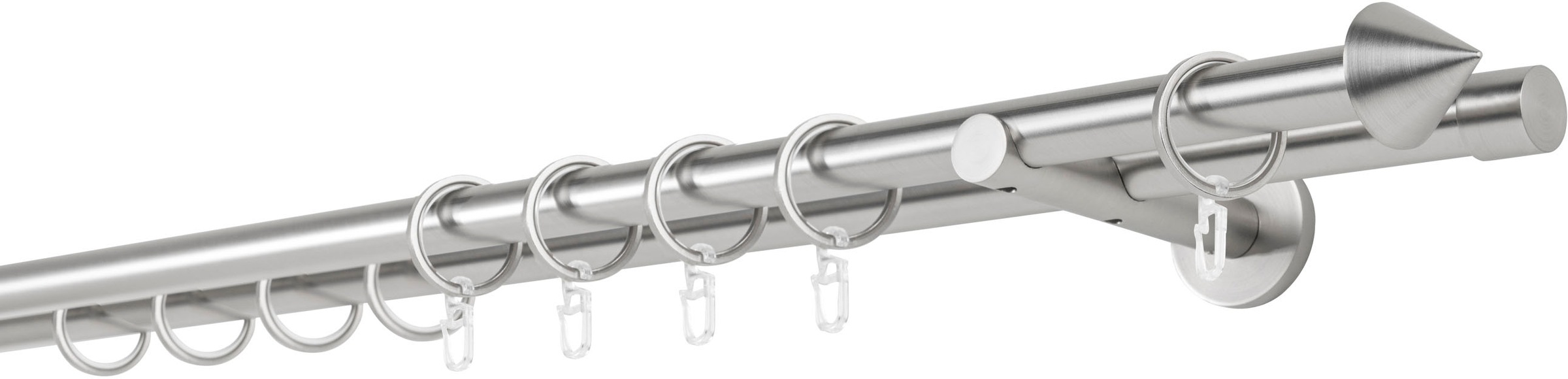 Image of mydeco Gardinenstange "20mm Cone Wandträger 12 cm" 2 läufig-läufig Fixmass