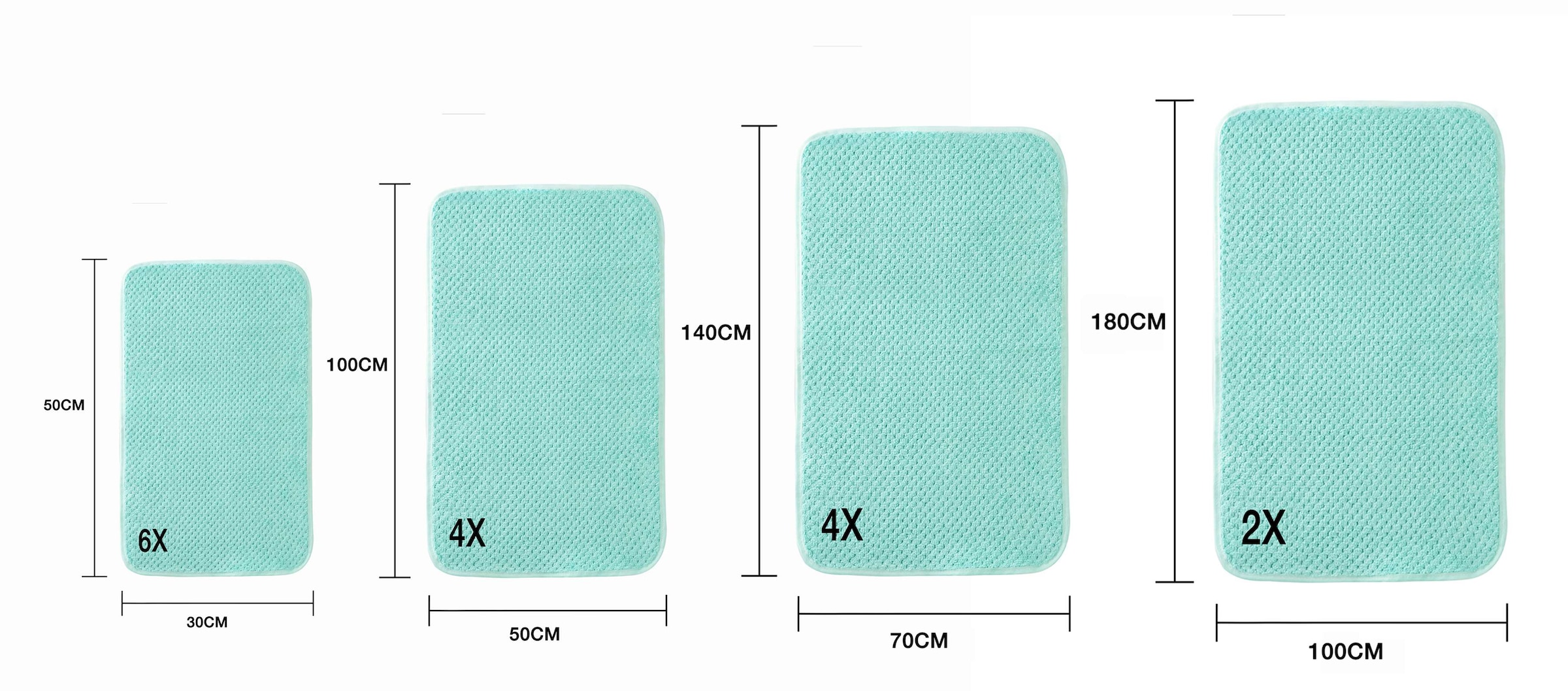 GOODproduct Handtücher »Parris, diverse Grössen, ideal als Sporthandtuch, Reisehandtuch« sehr leicht, kompakt, schnelltrocknend, Mikrofaser, mit Waffelmuster