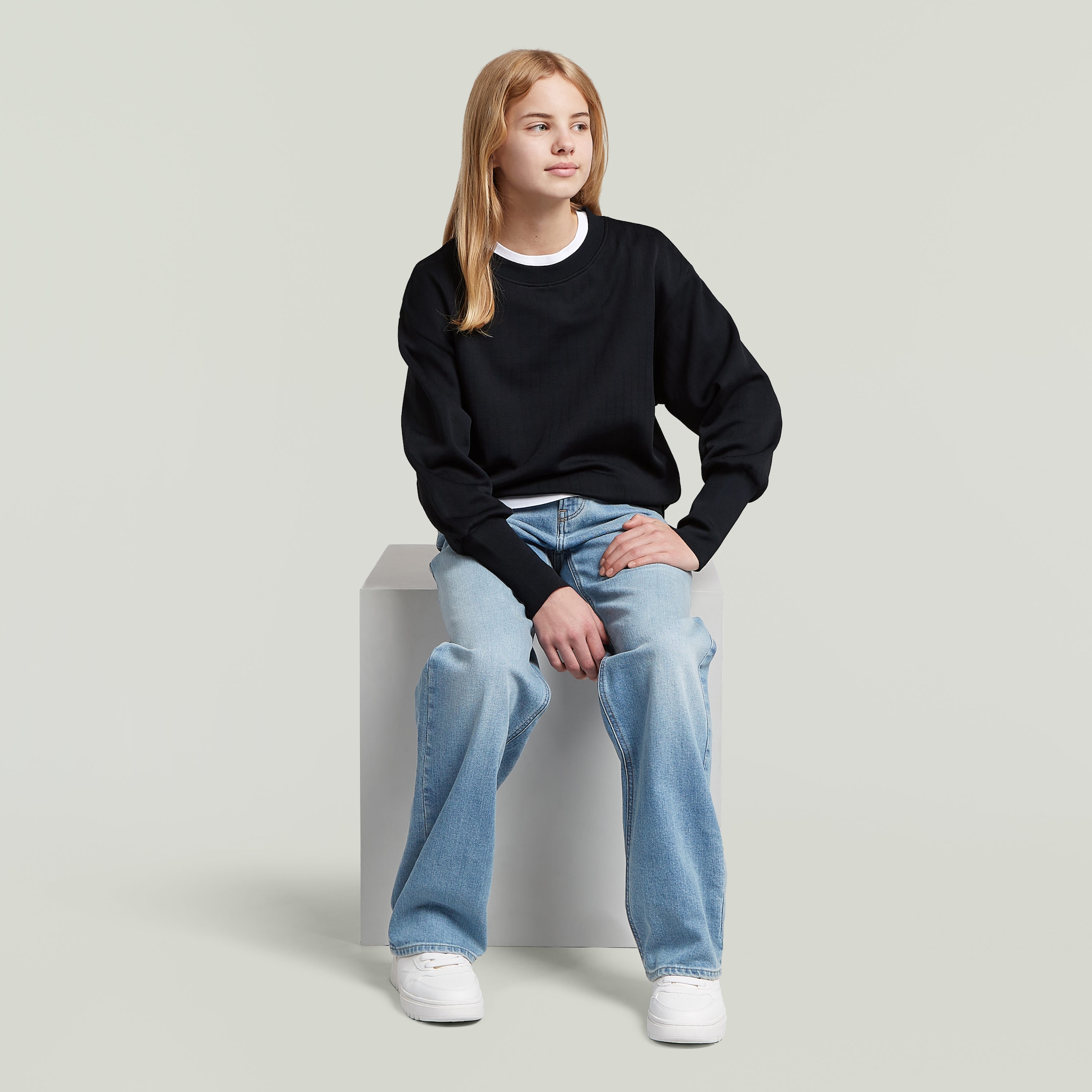 G-STAR Loose-fit-Jeans »KIDS, JUDEE LOOSE G« mit regulärem Bund, Baumwoll-Denim