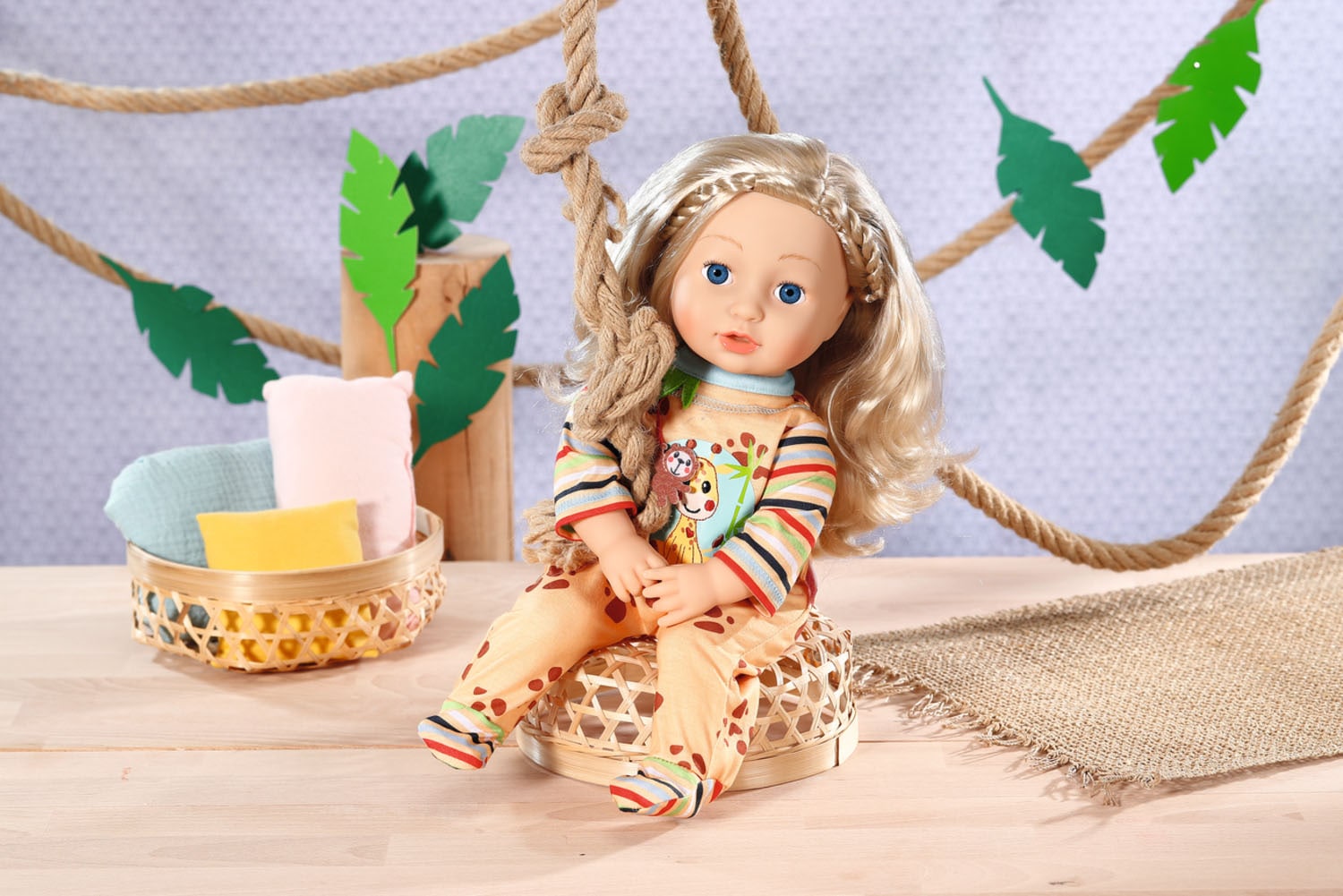 Zapf Creation® Puppenkleidung »Dolly Moda, Strampler mit Giraffe, 43 cm«
