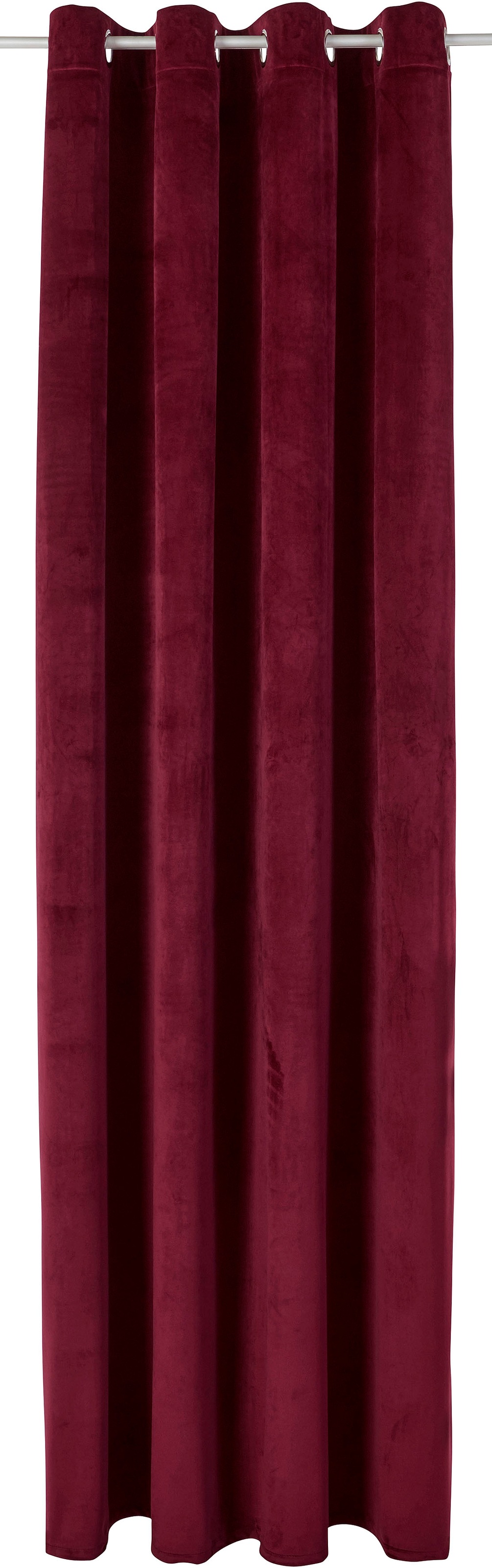 OTTO home Vorhang "Velvet Uni, Ösen, blickdicht, 2er-Set, Samt" Ösen 2 Stk. tlg. Blickdichter Samt, 2-er Set, edel, Gardine, multifunktional