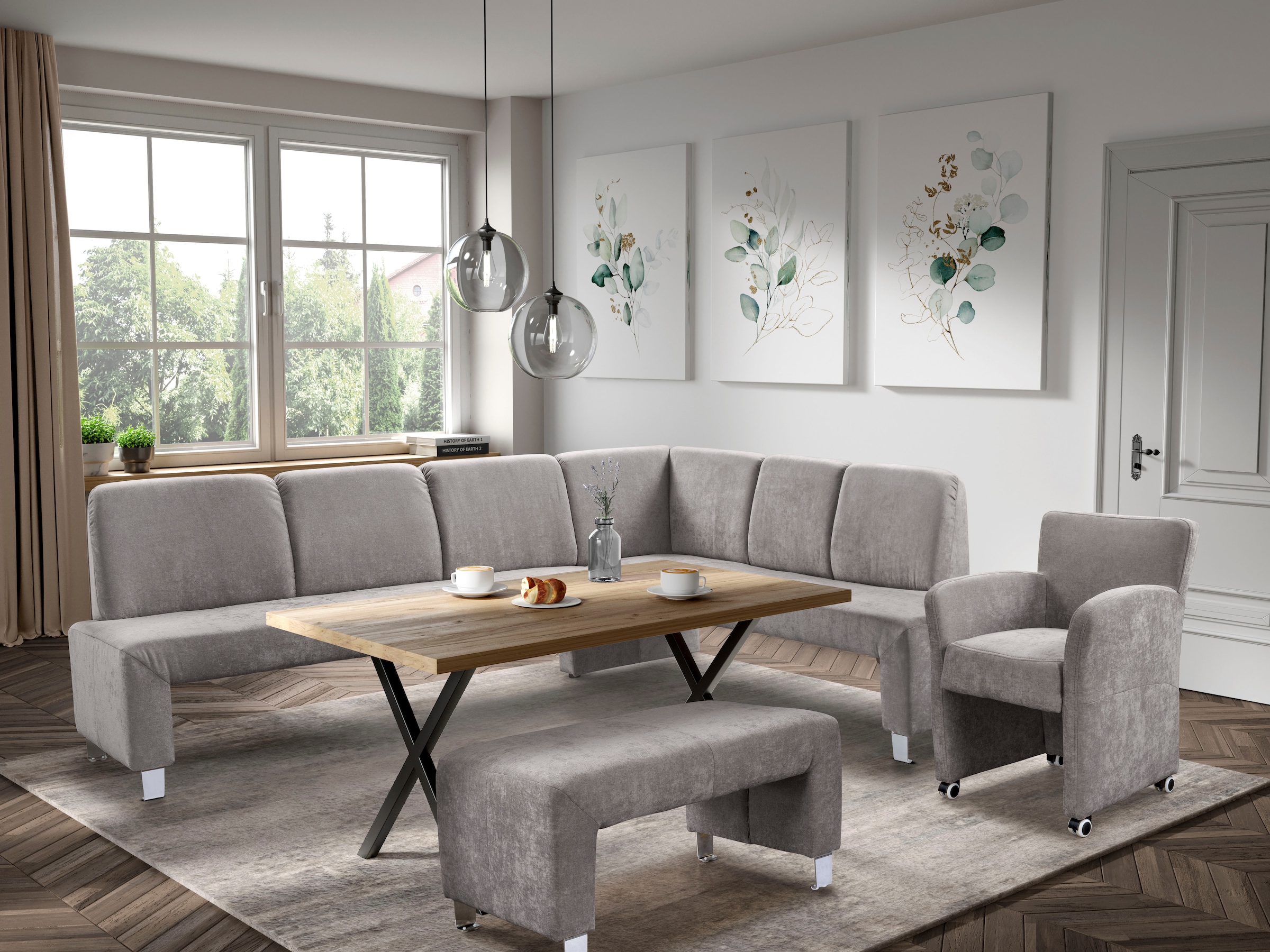 exxpo - sofa fashion Fauteuil »Intenso, Loungesessel, modern« grande garde au sol, positionnable librement dans l'espace, grand confort d'assise