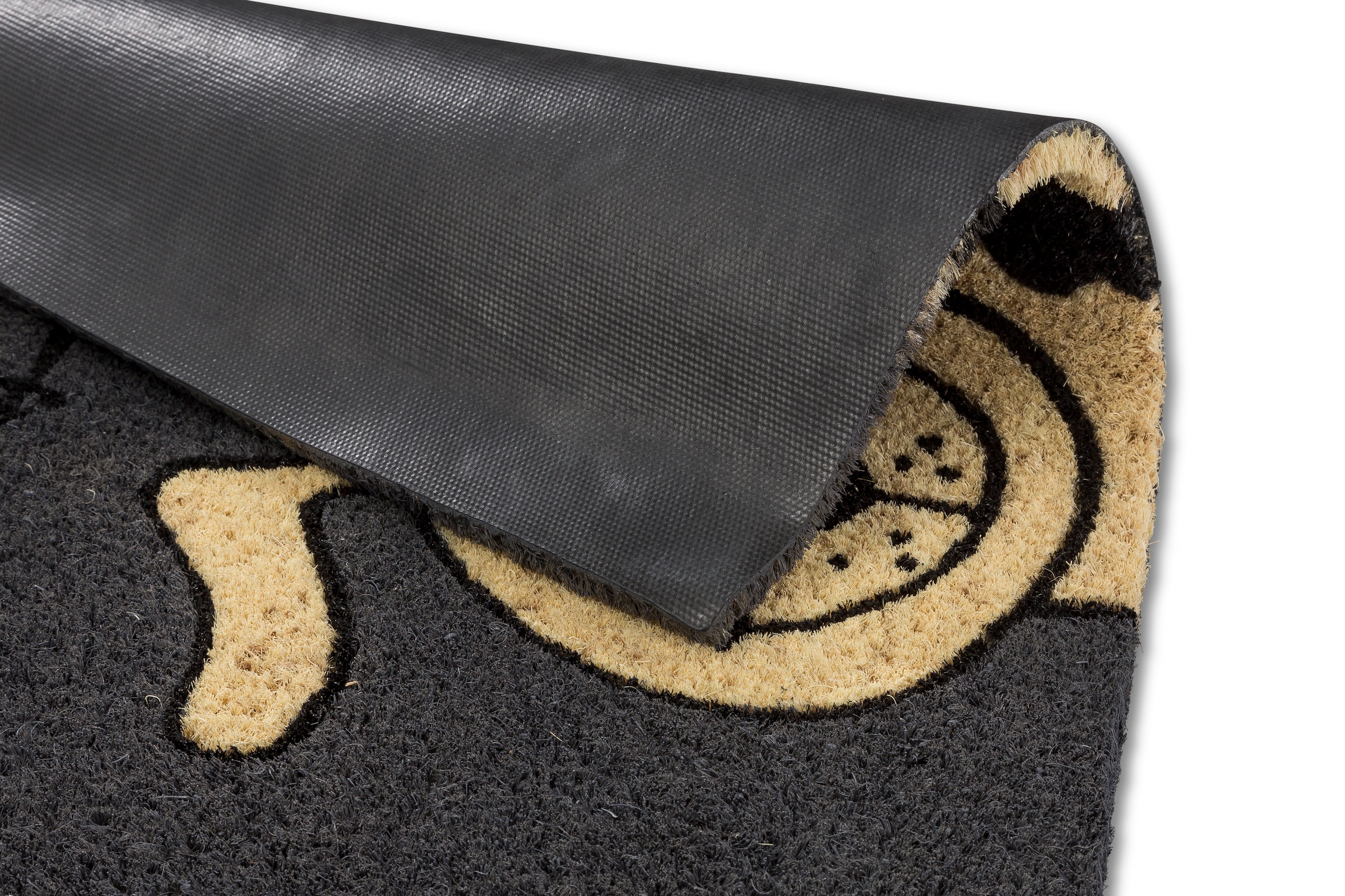ASTRA Tapis de sol »Coco Style 007« Rectangulaire 14 mm Höhe paillasson, coco, coloré, chien, antidérapant