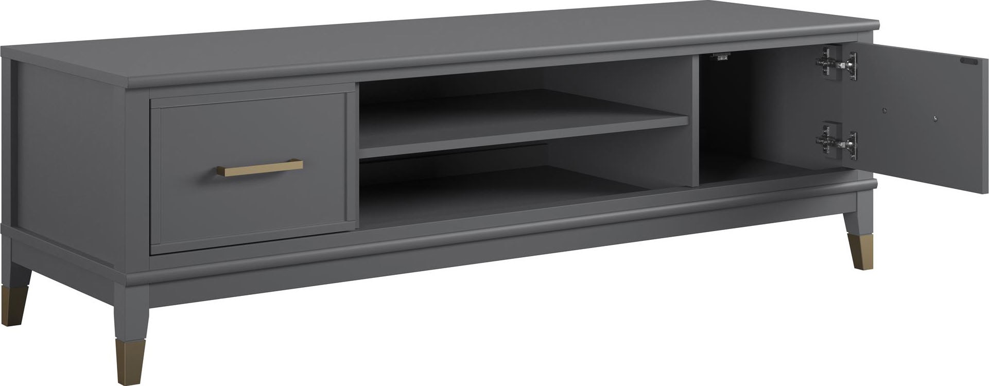 CosmoLiving by Cosmopolitan Table basse »Westerleigh« Kommode mit 3 x Kabeldurchführungen, MDF, Breite 152 cm