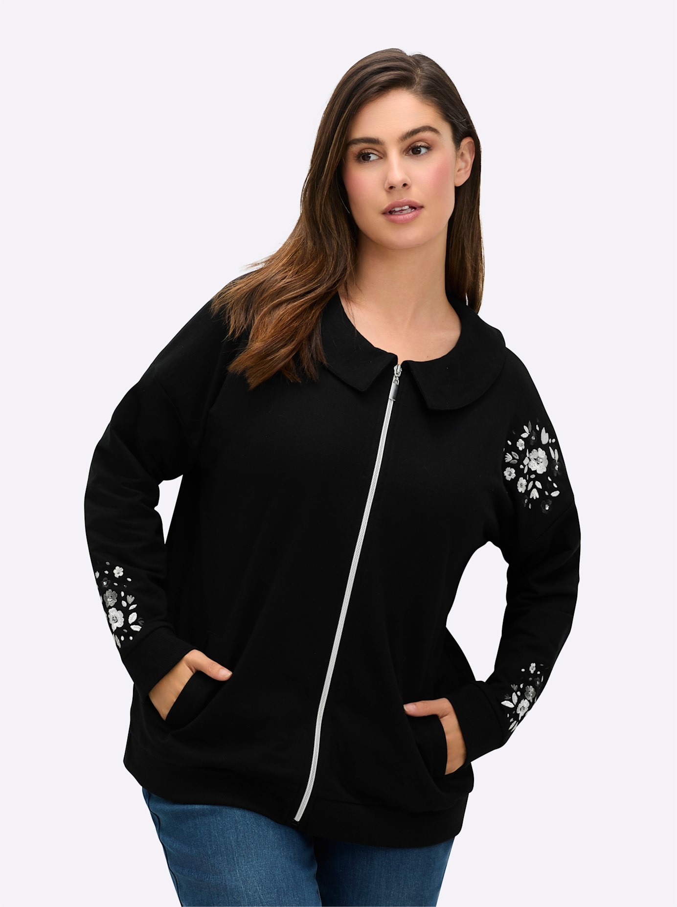 Image of Sheego Shirtjacke "Sweatjacke" 1 Stk.